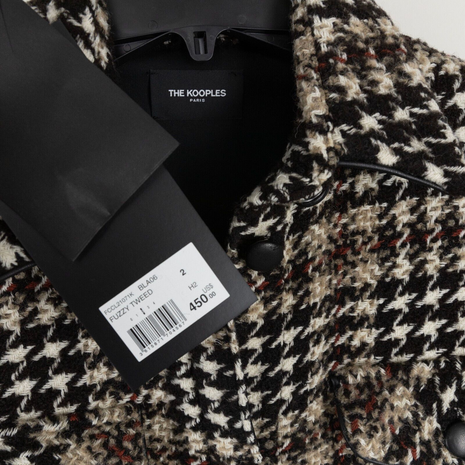 The Kooples The Kooples Women Tweed Jacket Black Size 2/M Size M / US 6-8 / IT 42-44 - 6 Thumbnail