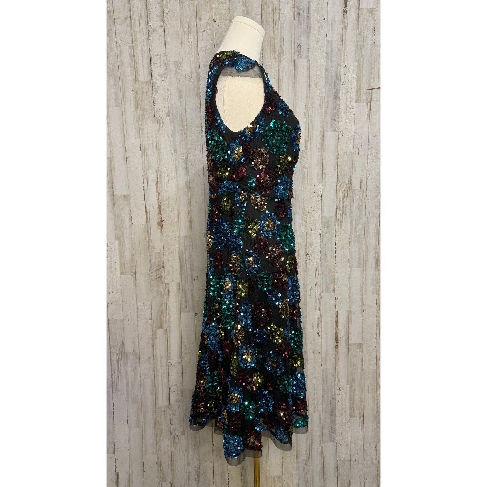 Eva Franco NWT Eva Franco Glenna Sequined Midi Dress Multicolor Size 0 Size XS / US 0-2 / IT 36-38 - 3 Thumbnail