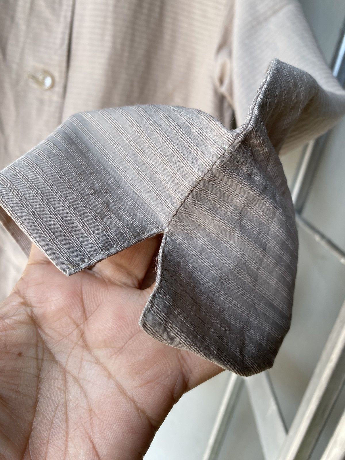 yoshie inaba YOSHIE INABA Brown Striped Button-Up Shirt Size L / US 10 / IT 46 - 8 Thumbnail