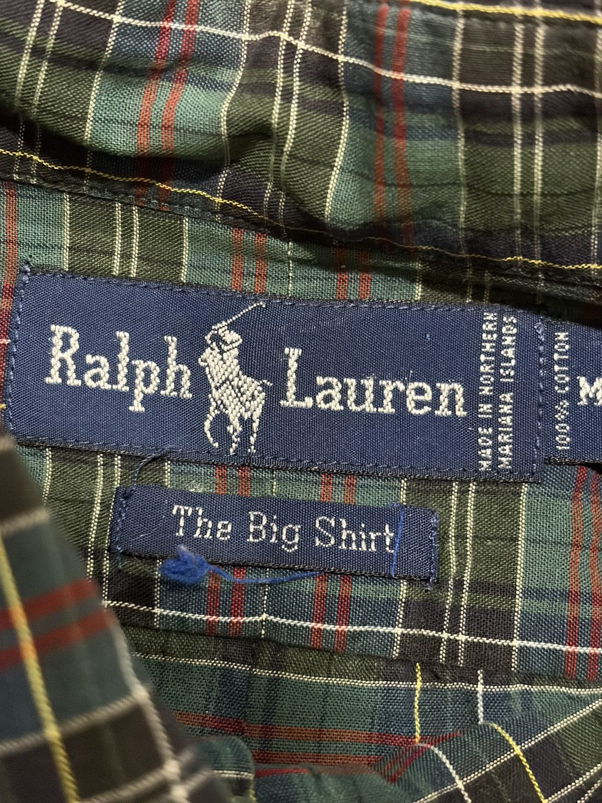 Polo Ralph Lauren Vintage Ralph Lauren The Big Shirt Plaid Button Down Shirt Size US M / EU 48-50 / 2 - 5 Thumbnail