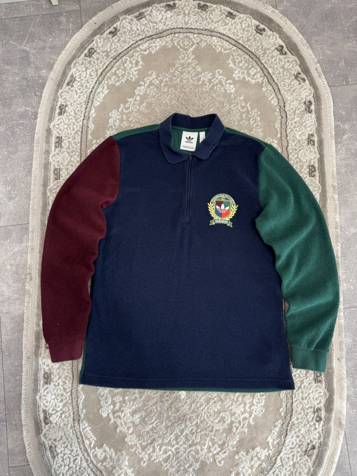 Adidas 🔥 Rare Vintage Adidas Fleece Zip sweatshirt Size US S / EU 44-46 / 1 - 1 Thumbnail