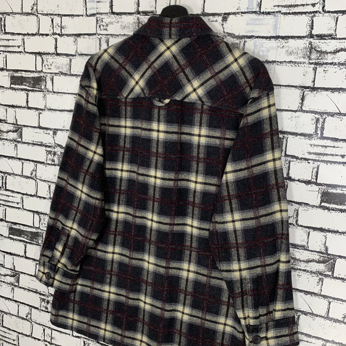 Designer × Vintage Vintage Evex by Krizia Tartan Wool Jacket Size S / US 4 / IT 40 - 7 Thumbnail