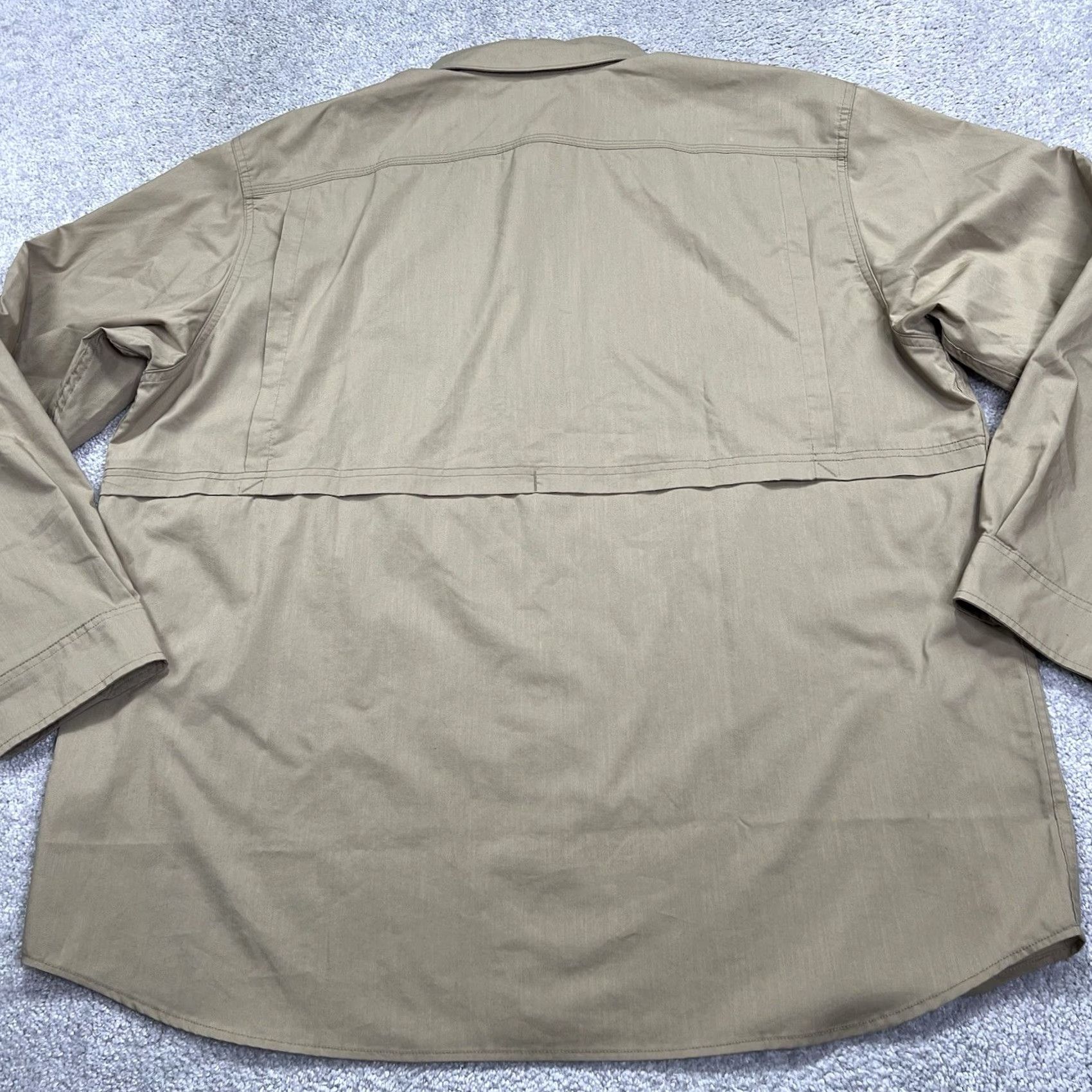 Carhartt Carhartt Force Ridgefield Shirt Mens 2XL Long Sleeve Embroidered Beige Relaxed Fit Button-Up Casual Workwear EUC Size US XXL / EU 58 / 5 - 6 Thumbnail