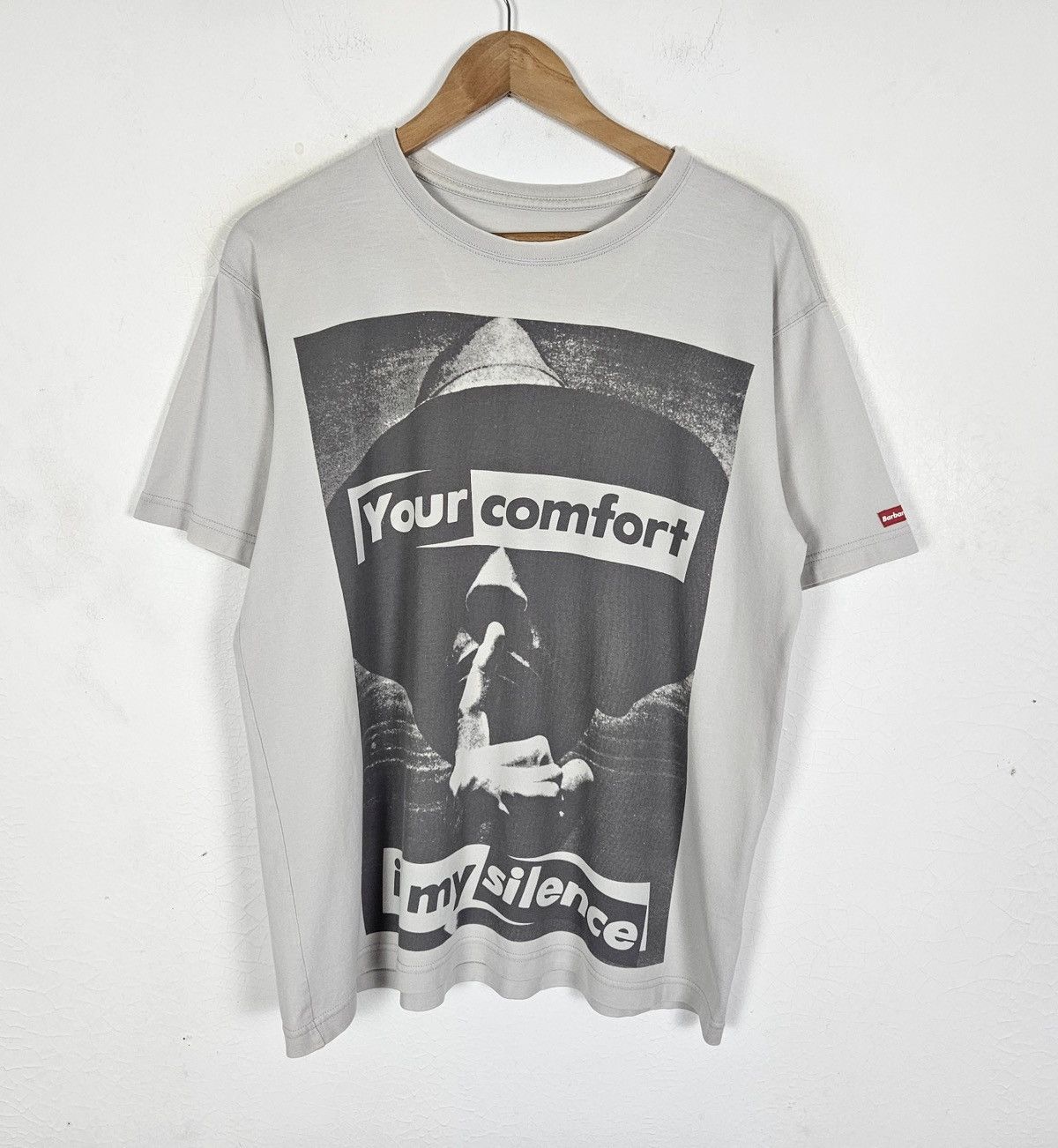 Barbara Kruger Barbara Kruger Your Comfort is My Silence shirt Size US L / EU 52-54 / 3 - 2 Thumbnail