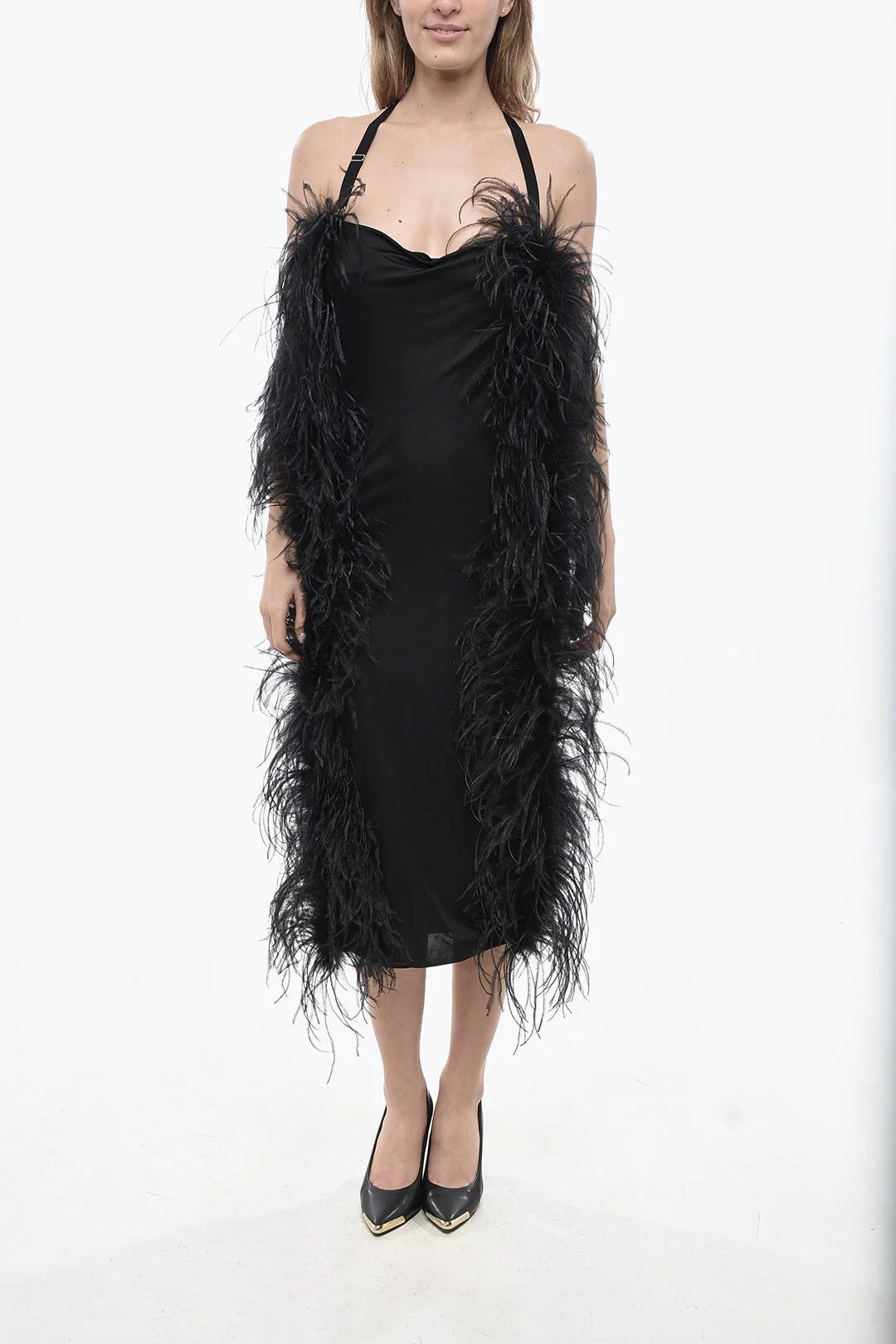 Max Mara og1mm0426 Jersey Dress in Black Size XS / US 0-2 / IT 36-38 - 1 Thumbnail