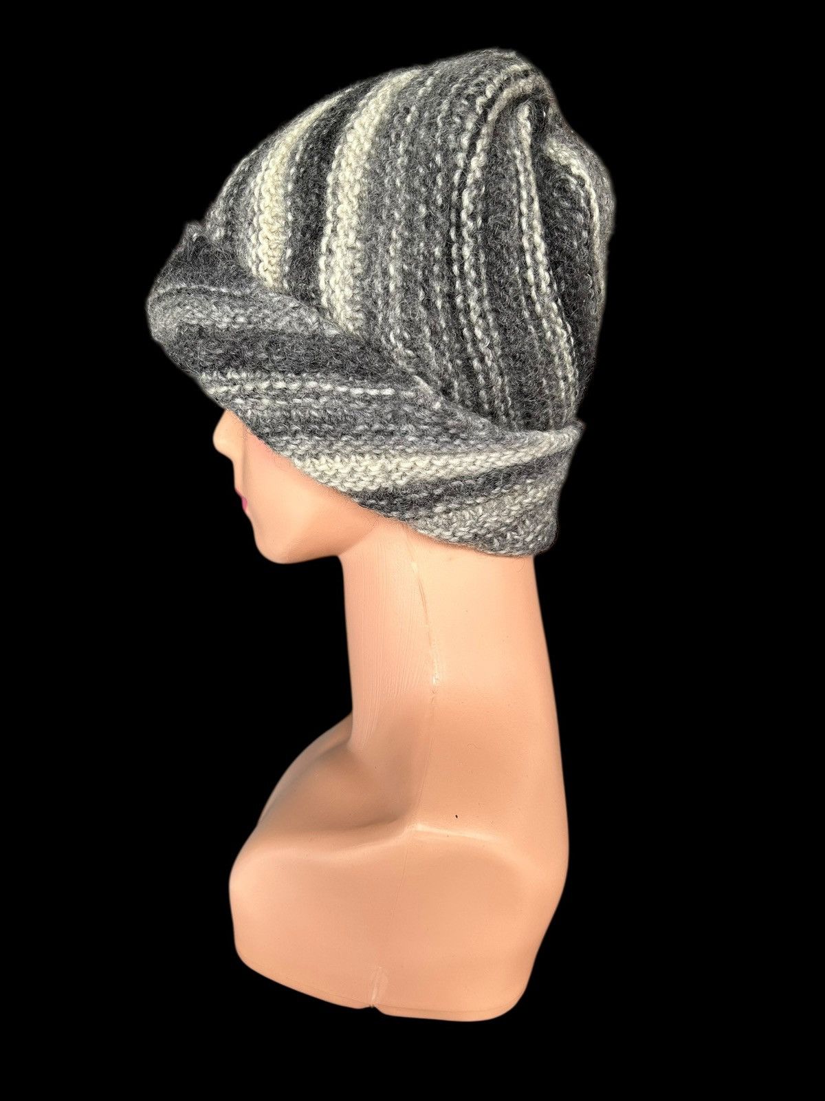 Kapital Crochet Knitted Handmade Hairy Beanie Hats Size ONE SIZE - 4 Thumbnail