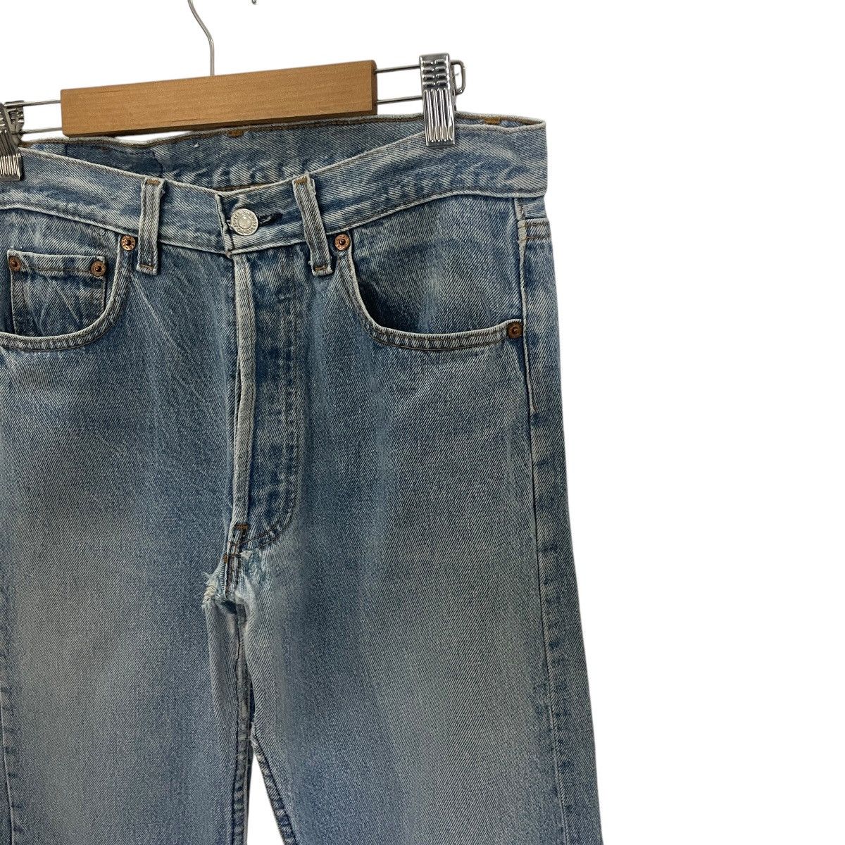 Levi's Vintage 80s Levis Lot 501 Button 50 Distressed Denim Size US 29 - 4 Thumbnail