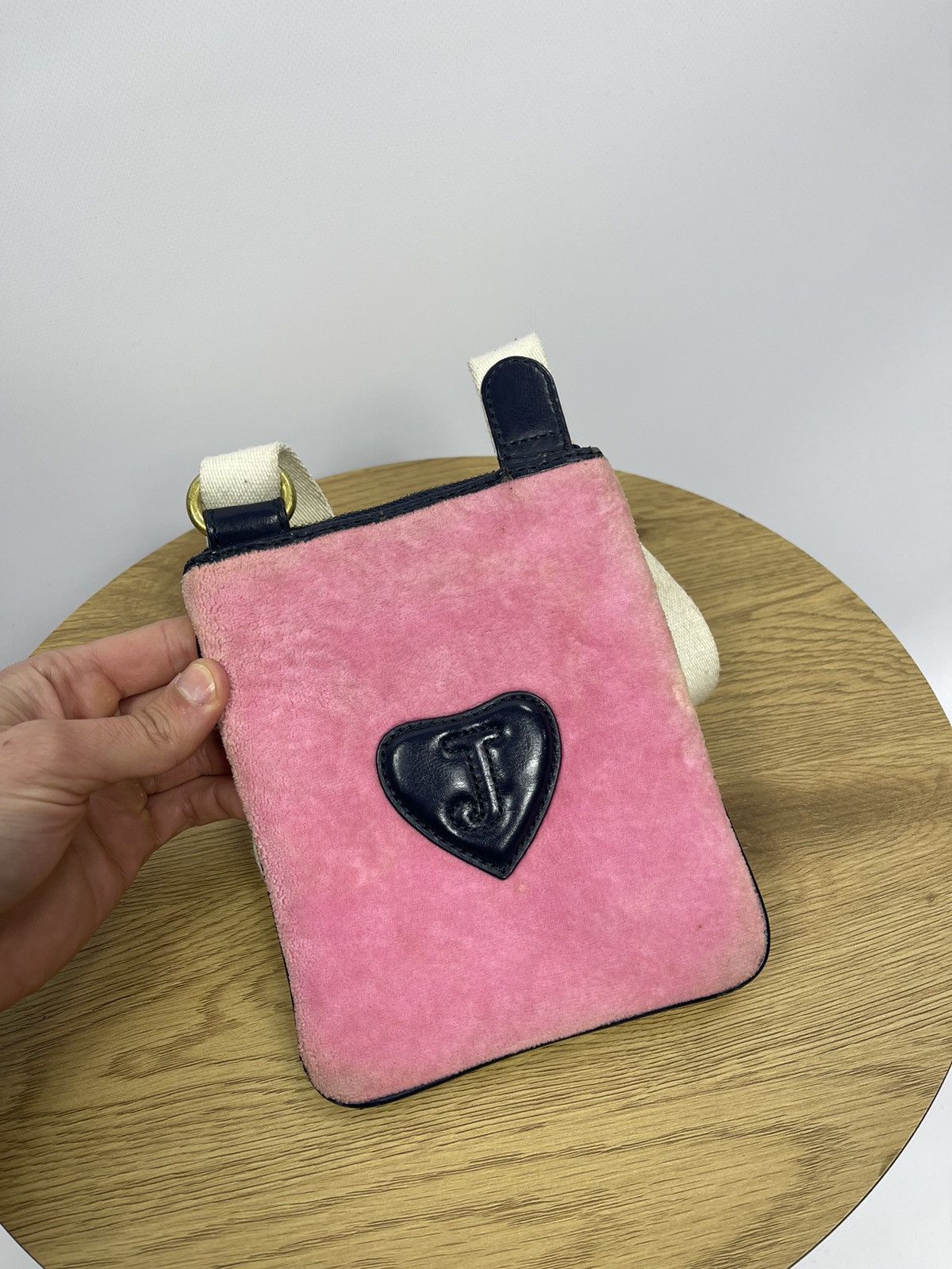 Juicy Couture Juicy Couture Vintage Velour Pink Crossbody Bag Mini Y2K Size ONE SIZE - 5 Thumbnail