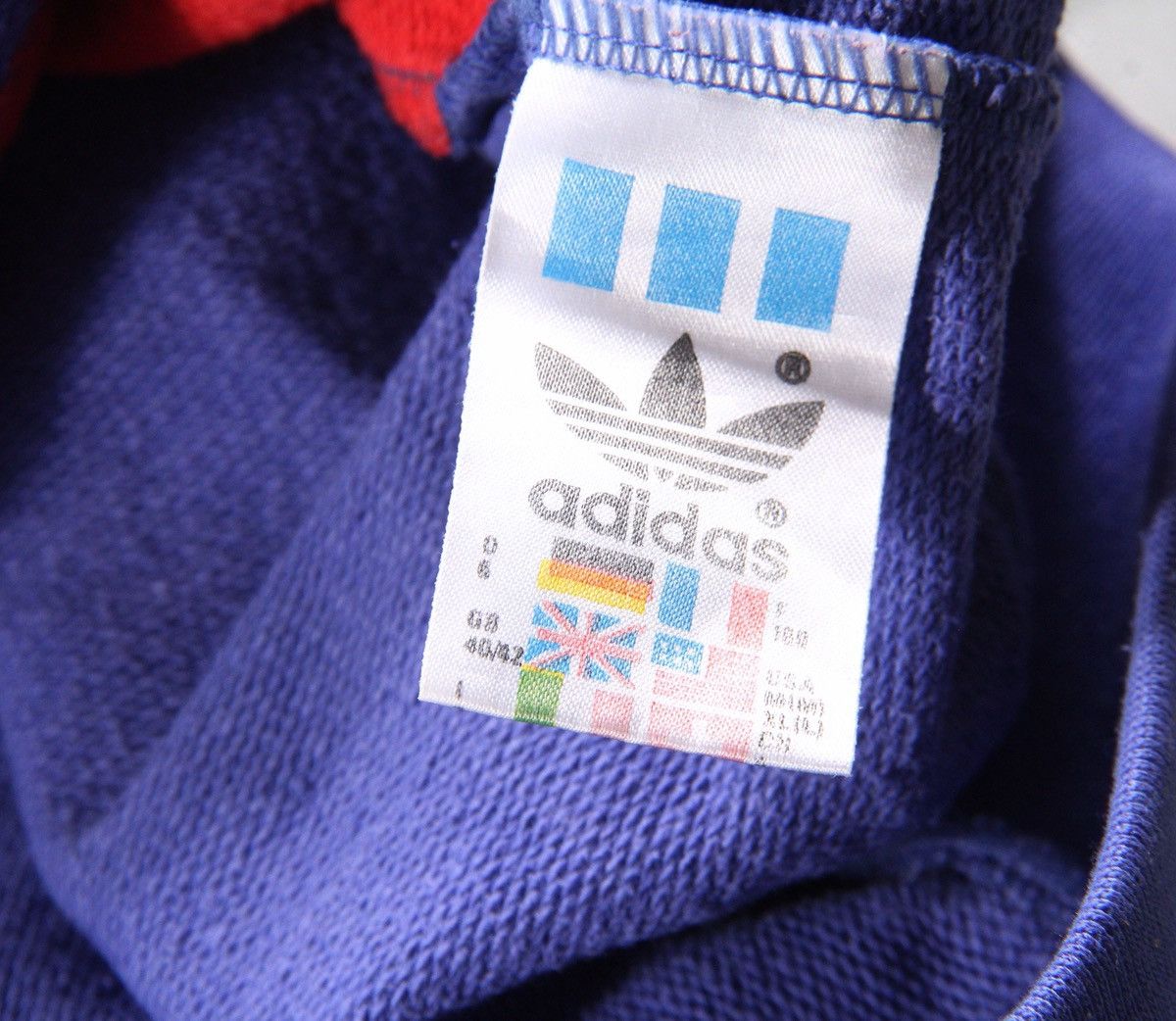 Adidas Adidas Originals 90s Vintage Sweatshirt Sweater Purple L Size US L / EU 52-54 / 3 - 5 Thumbnail