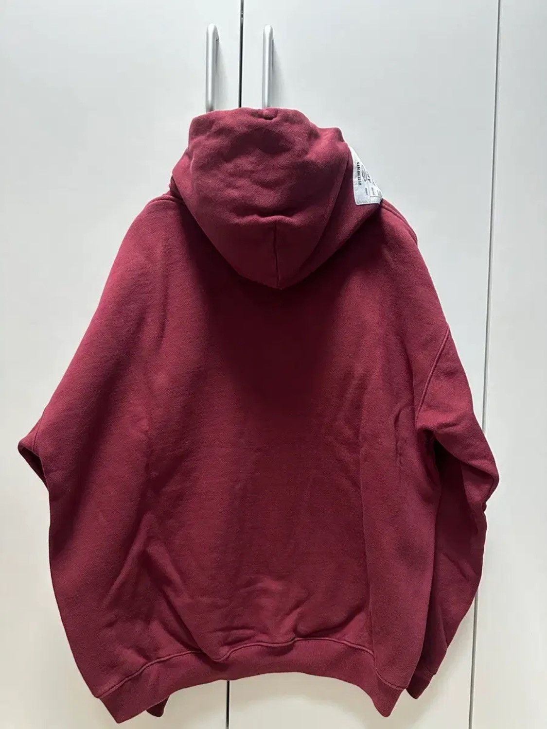 Vetements Vetements Burgundy Hoodie Size US M / EU 48-50 / 2 - 2 Thumbnail