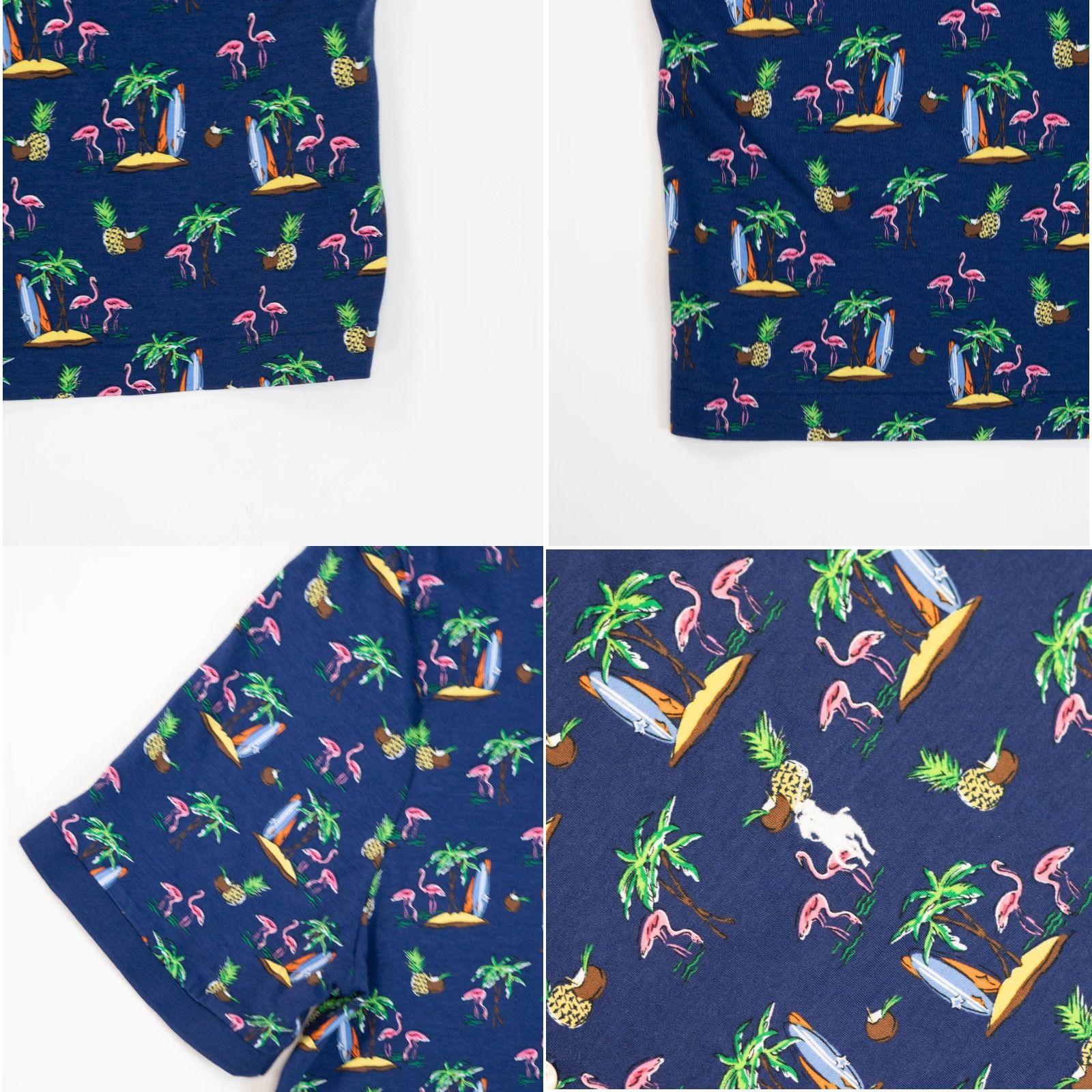 Polo Ralph Lauren Polo Ralph Lauren Shirt Short Sleeve Mens XL Navy Blue Flamingo Logo Button-Front Casual Size US XL / EU 56 / 4 - 9 Thumbnail