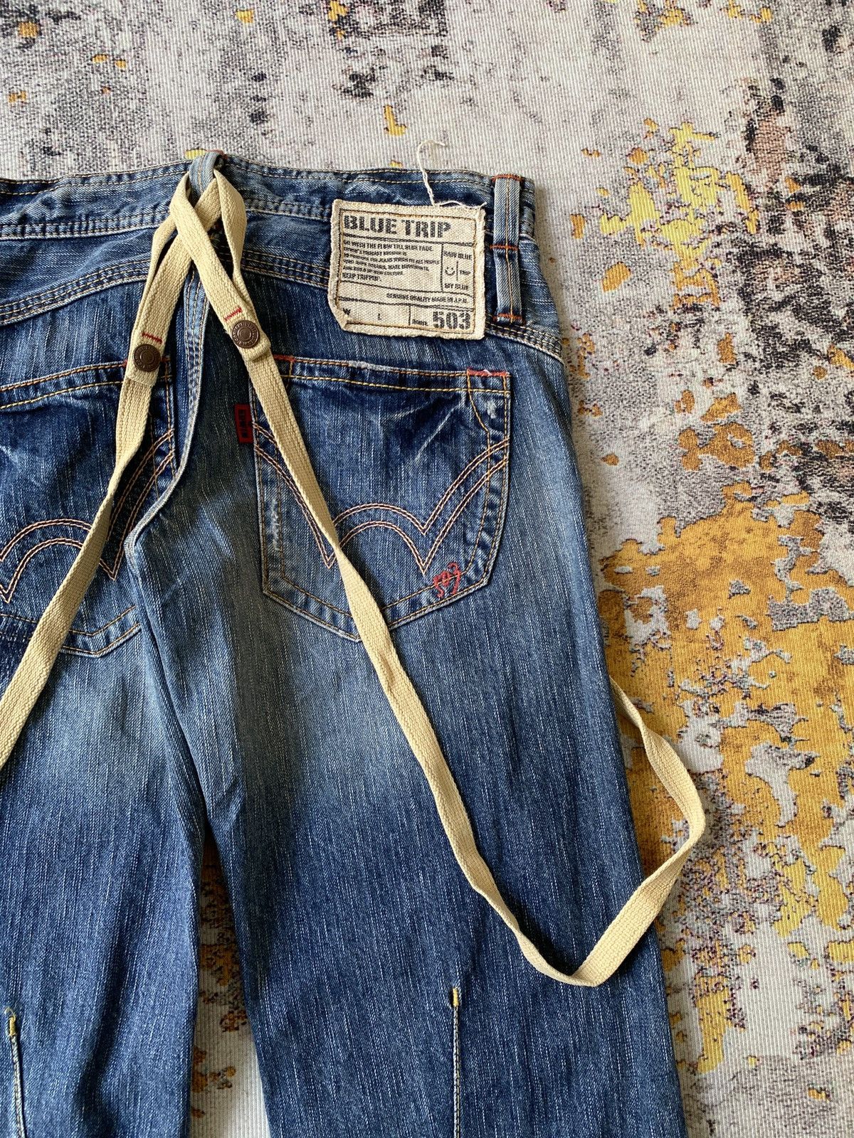 Japanese Brand Edwin 503 Japan Distressed Flare Denim Size US 30 / EU 46 - 12 Thumbnail
