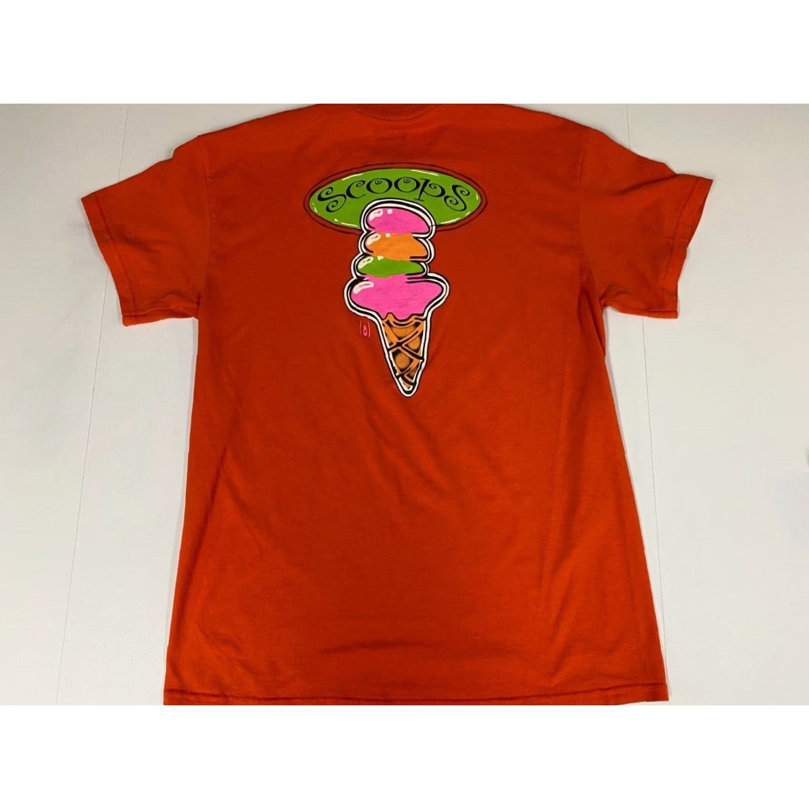 Gildan Gildan Ice Cream Mens Shirt M Orange Short Sleeve Cotton Polyester Logo T-Shirt Vintage? No (adjusted) Size US M / EU 48-50 / 2 - 6 Thumbnail