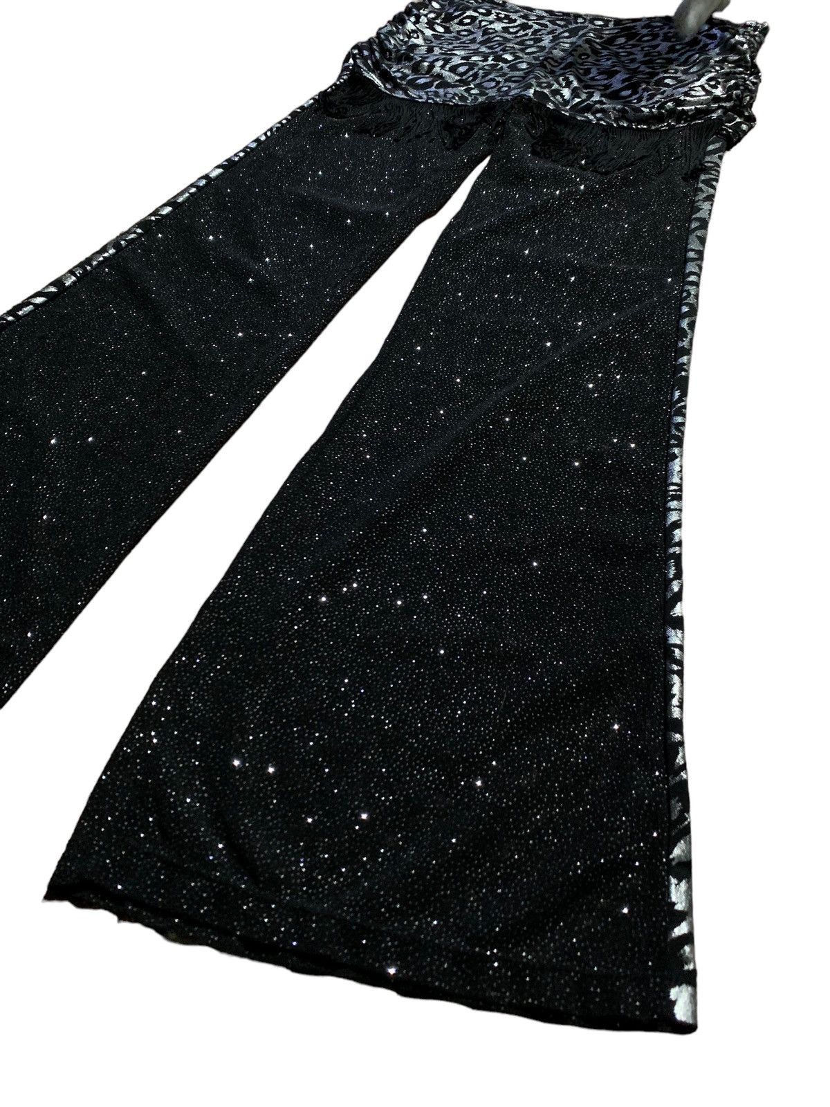 14th Addiction × Beauty Beast × Japanese Brand MayRose flare Leopard blinks mesh sheer pants Size 32" / US 10 / IT 46 - 6 Thumbnail