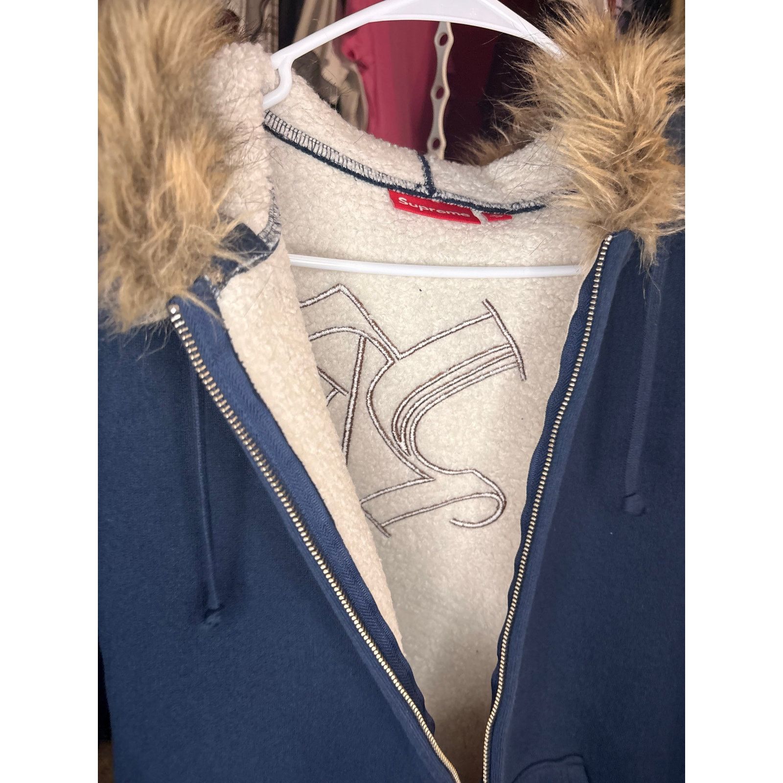 Supreme Supreme Faux Fur Zip Up Hooded Sweatshirt Size US M / EU 48-50 / 2 - 6 Thumbnail