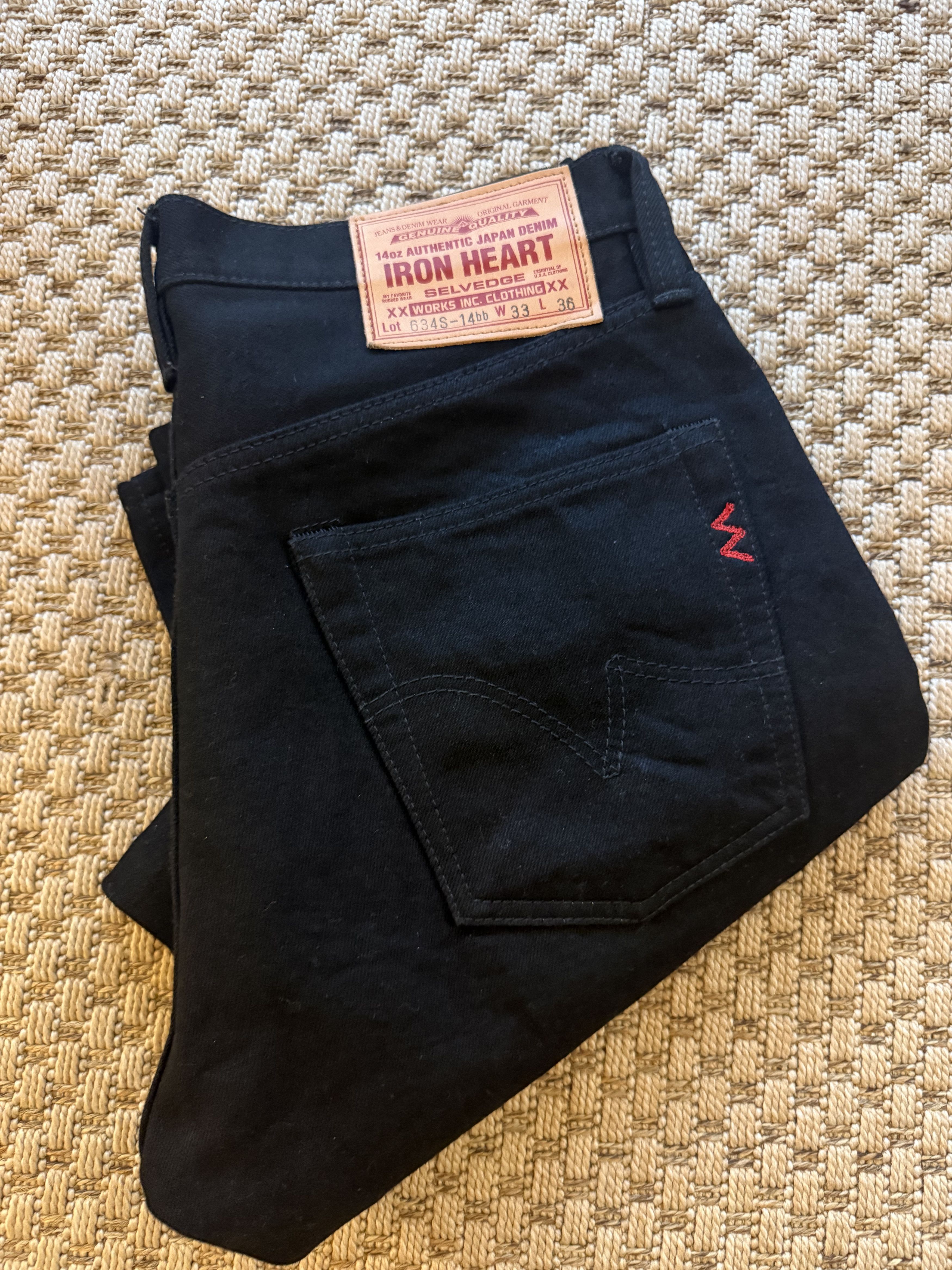 Iron Heart iron heart 14oz 634 blk/blk Size US 33 - 3 Thumbnail