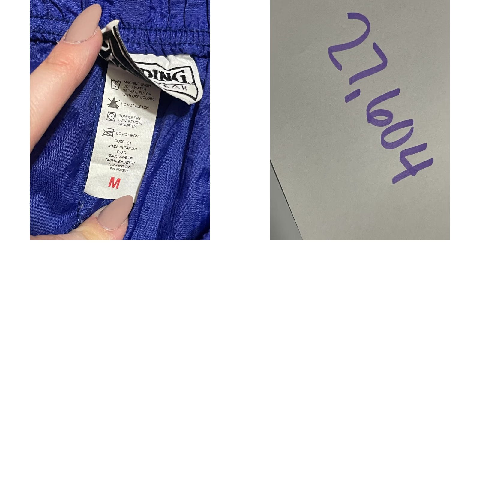 Spalding Spalding ACTIVEWEAR Pants Womens Medium Blue Windbreaker Side Buttons Regular Inseam 28.5" Straight Pants Daywear Casual WindsFallSpringSummer Mens? Size 32" / US 10 / IT 46 - 8 Thumbnail