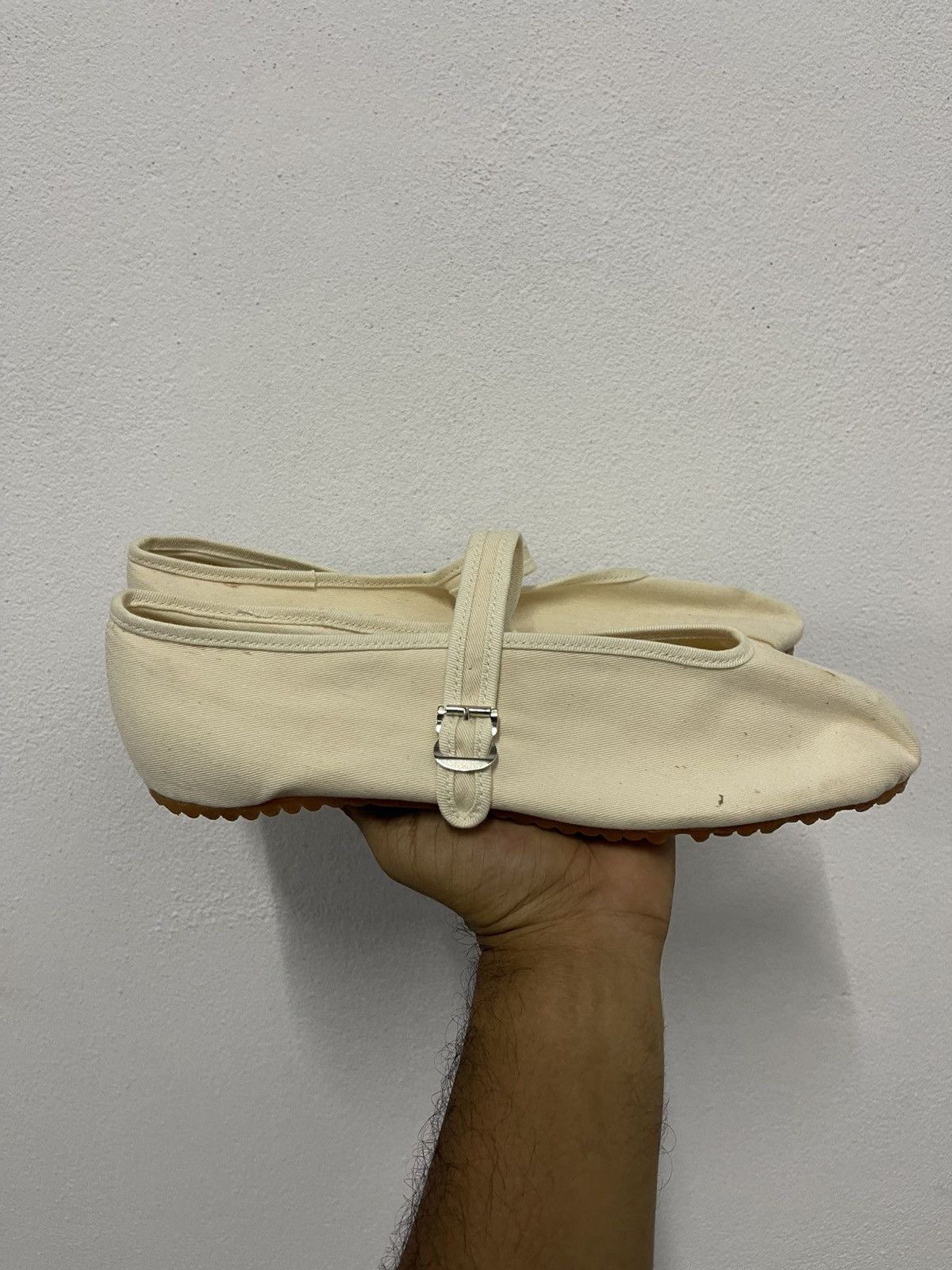 Comme des Garcons × Designer × Japanese Brand Mary Jane Ballet Flats COMME des GARÇONS HOMME PLUS Size US 10.5 / EU 43-44 - 14 Thumbnail