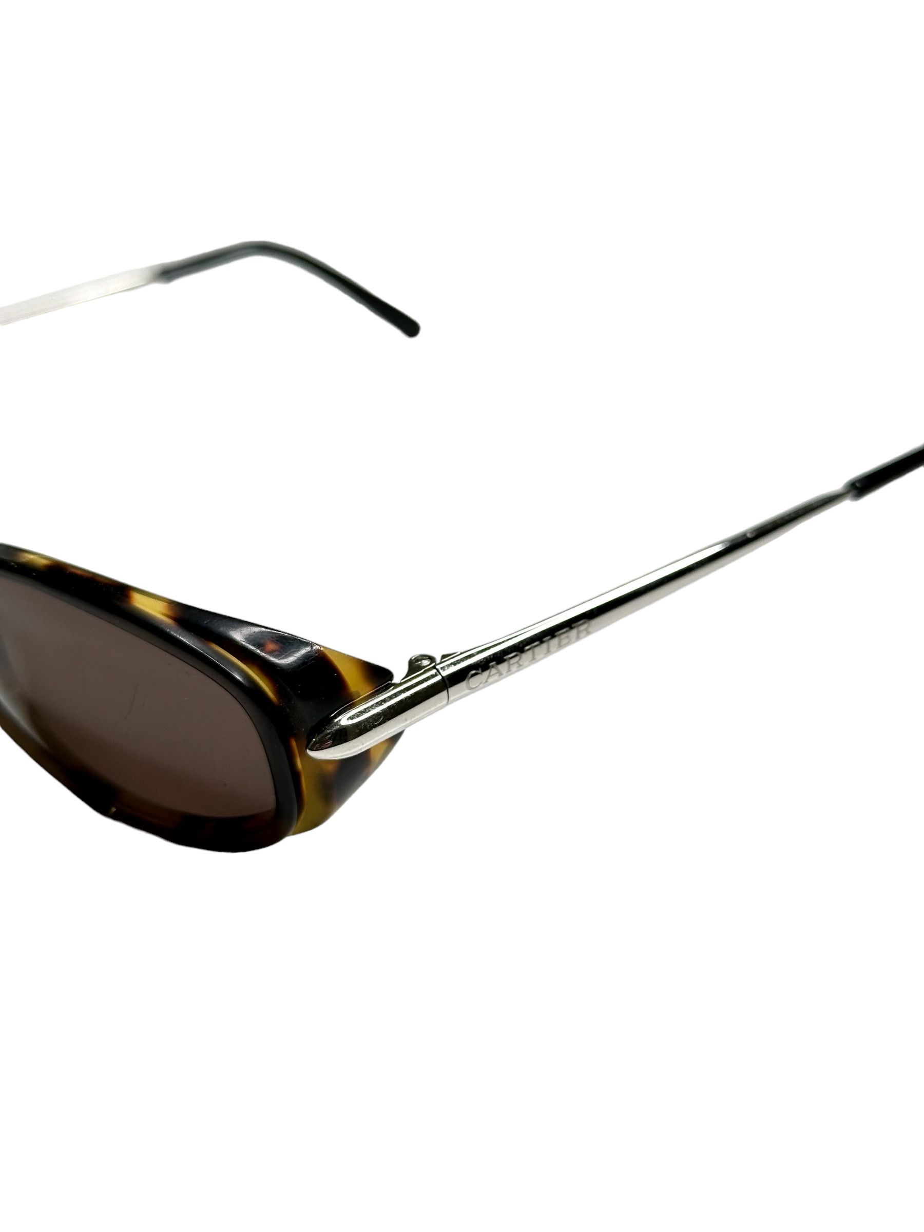 Cartier Cartier Slim Steel Oval Sunglasses Size ONE SIZE - 4 Thumbnail