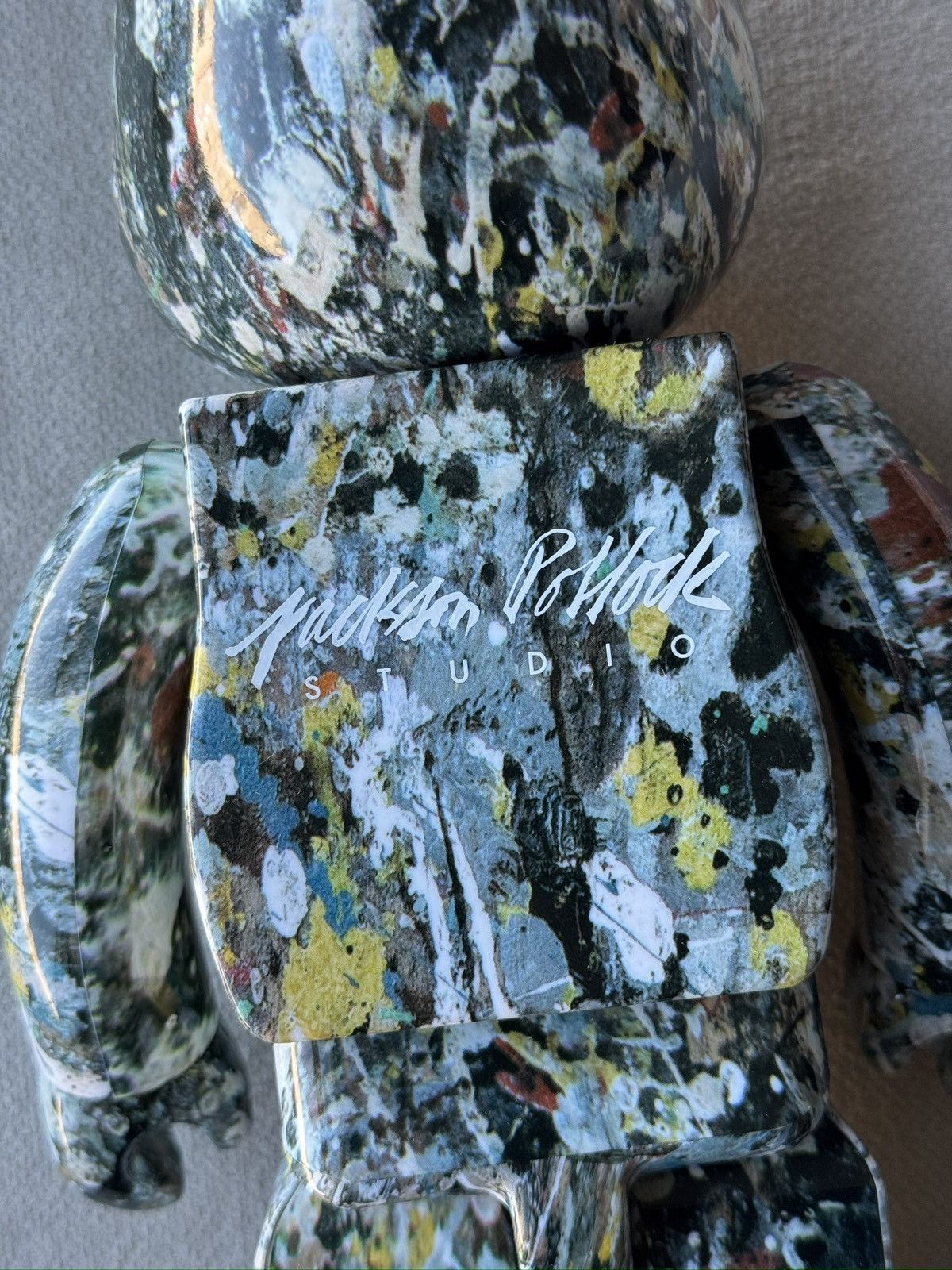 Medicom Toy Medicom Bearbrick Jackson Pollock Studio Ver 2.0 Figure Set Size ONE SIZE - 7 Thumbnail