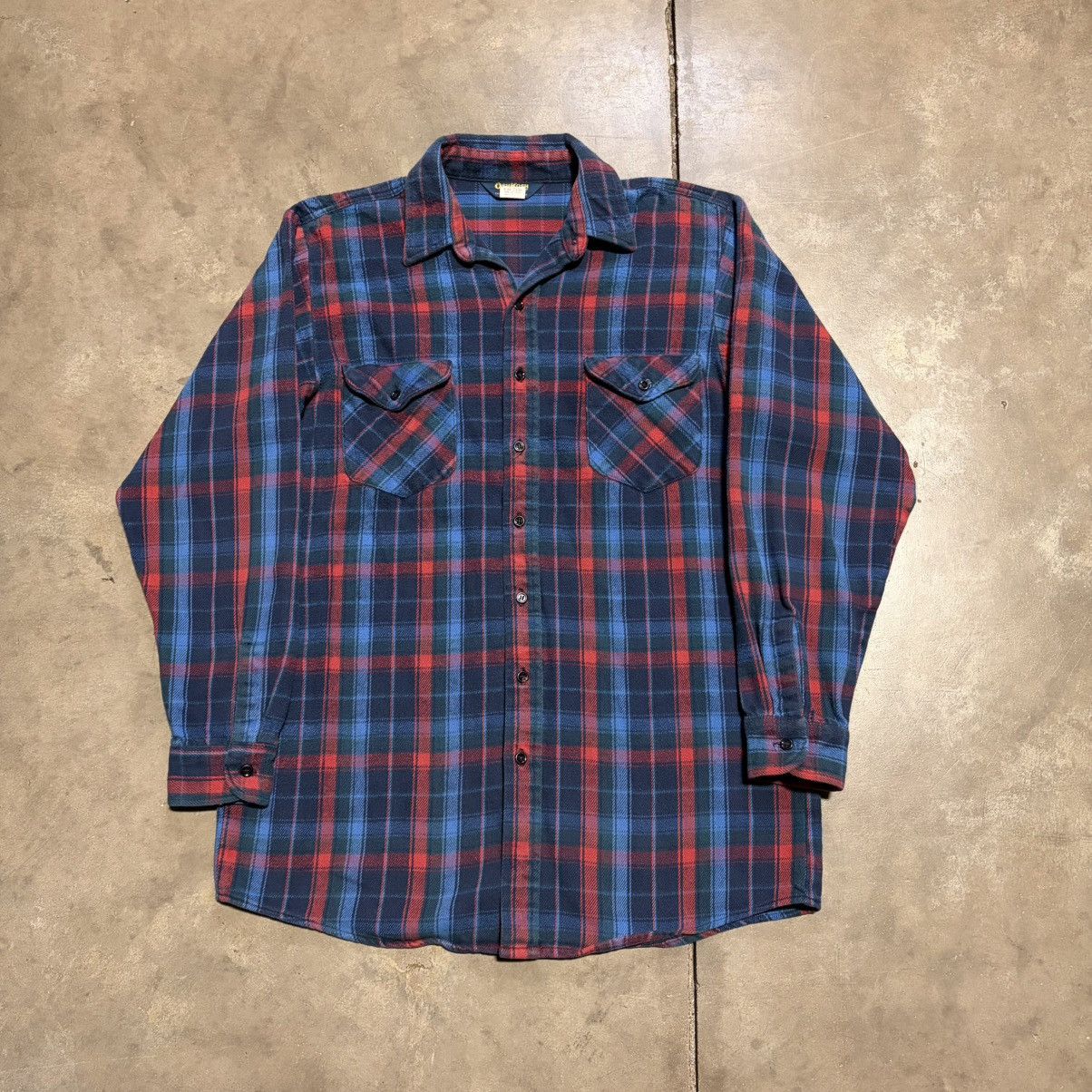 Oshkosh Vintage OshKosh BGosh Plaid Flannel Shirt Button Up Workwear Size US XL / EU 56 / 4 - 1 Thumbnail