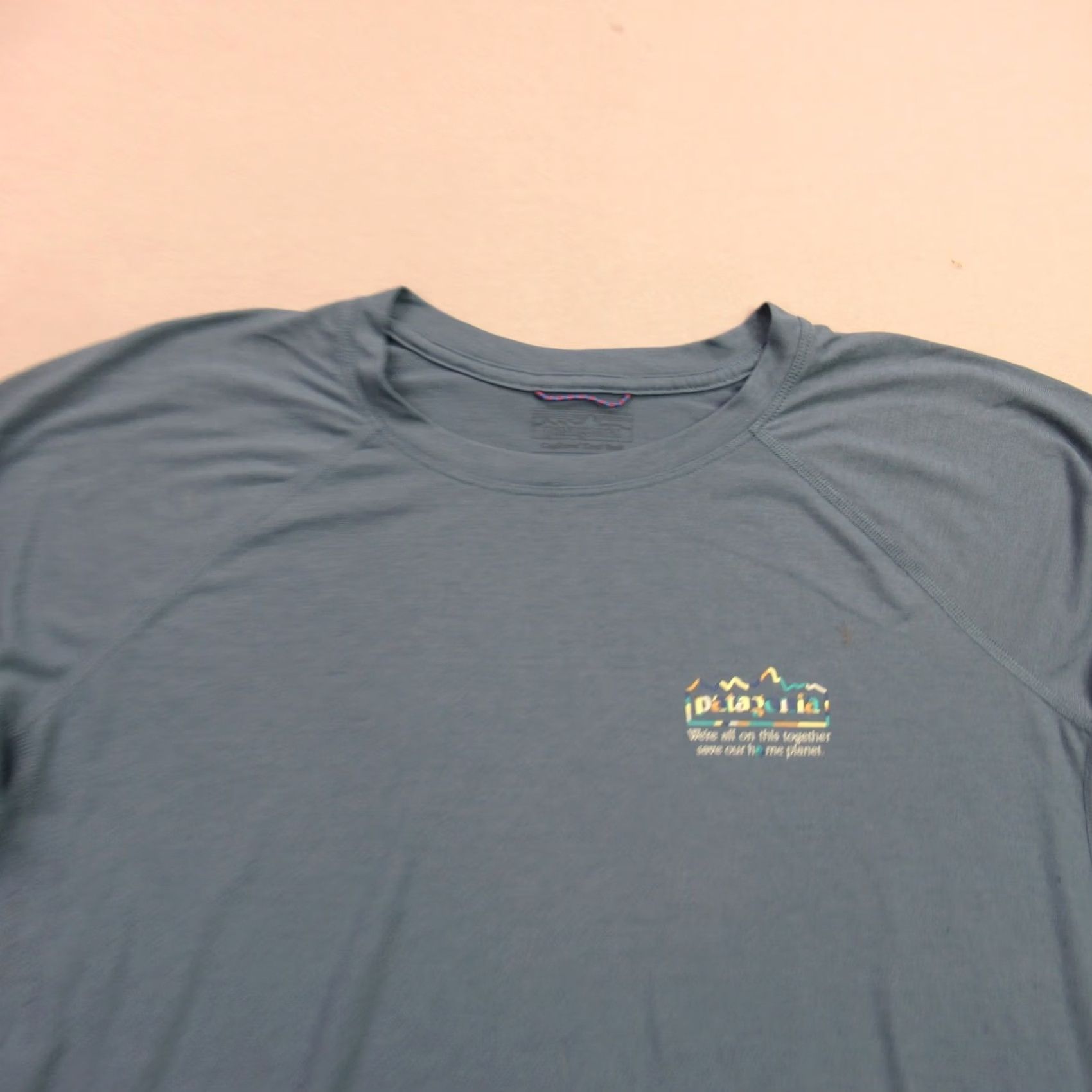 Patagonia Patagonia Shirt Mens Large Blue Short Sleeve Crew Neck Outdoor Capilene Size US L / EU 52-54 / 3 - 3 Thumbnail