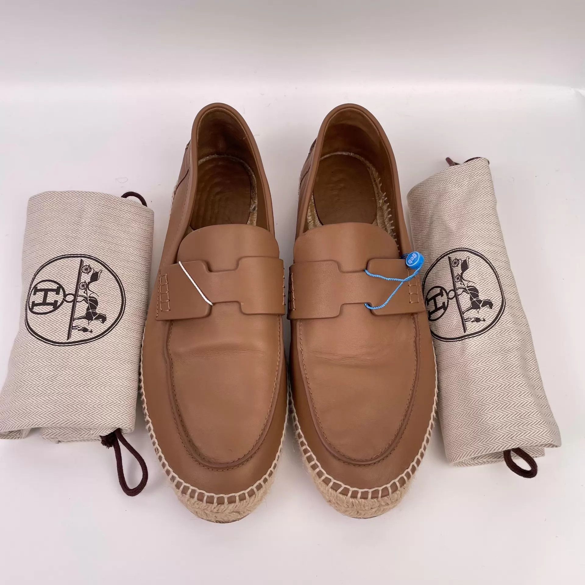 Hermes Hermès leather dress shoes brown 43 Size US 10 / EU 43 - 1 Thumbnail