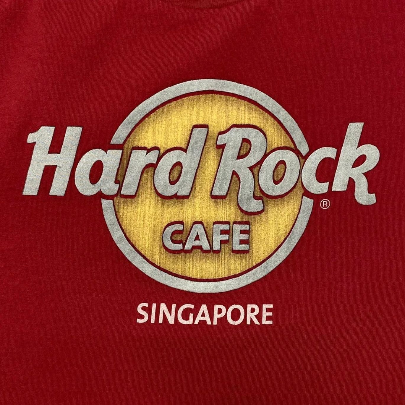 Hard Rock Cafe Hard Rock Cafe Singapore Souvenir Graphic Red T-Shirt L Mens Size US L / EU 52-54 / 3 - 4 Thumbnail