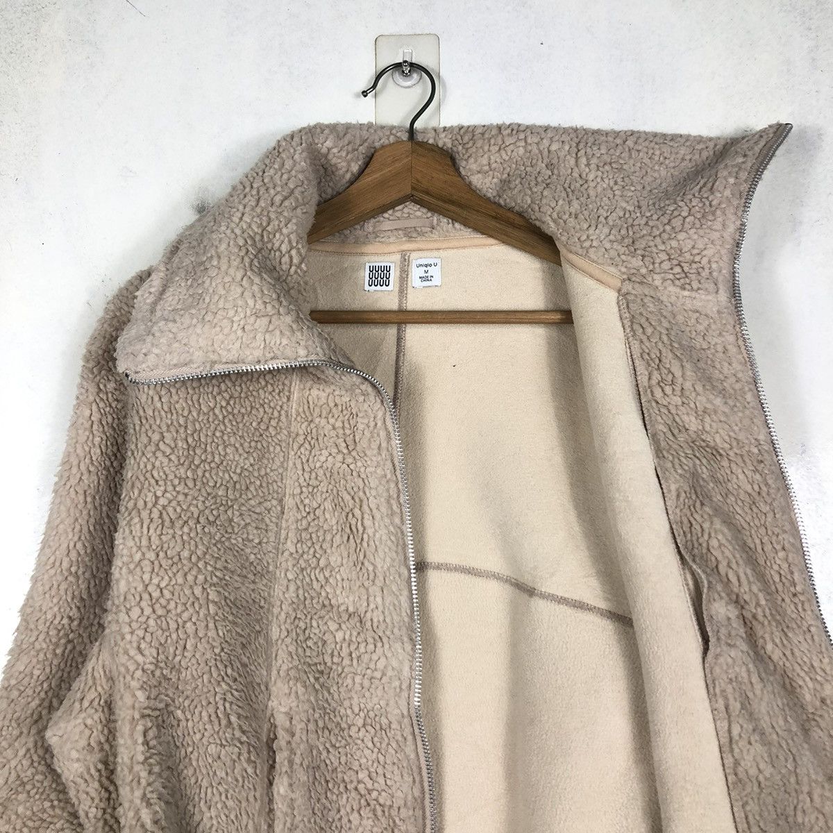 Japanese Brand 📌VINTAHE BOMBER JACKET FLEECE HIGH COLLAR UNIQLO UNDERCOVER Size US M / EU 48-50 / 2 - 14 Thumbnail