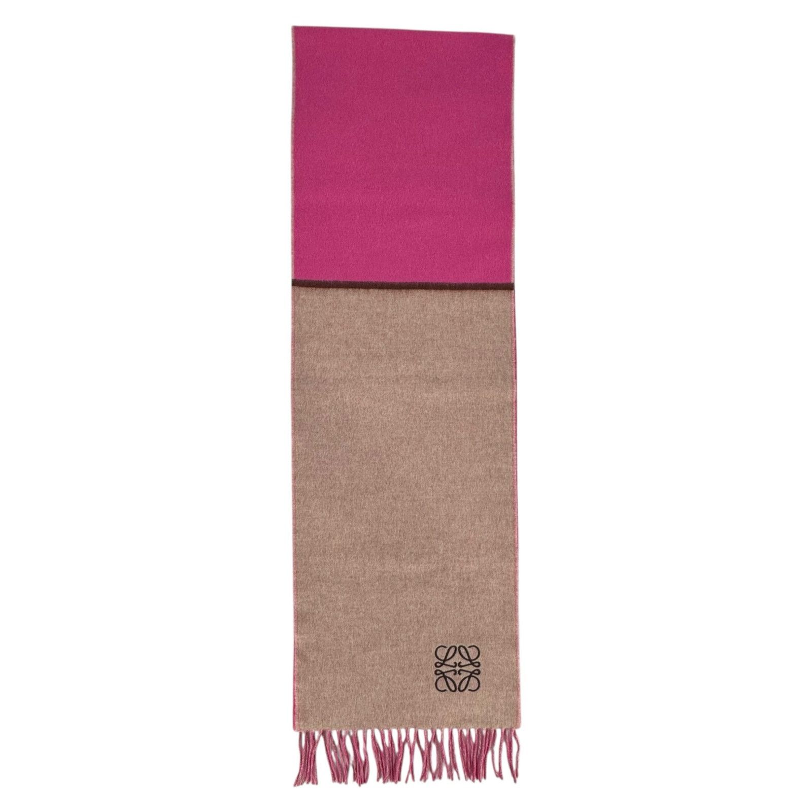 Loewe Loewe Pink Wool & Cashmere Scarf Size ONE SIZE - 1 Thumbnail