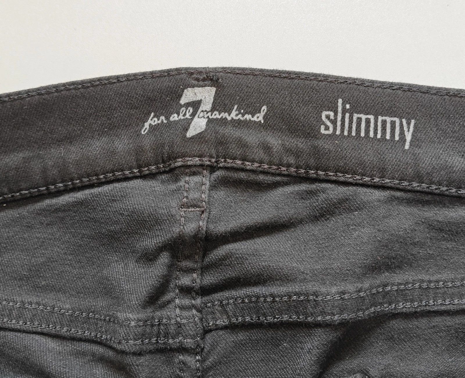 7 For All Mankind 7 For All ManKind slimmy Black Onyx Jeans T / 6036 Size US 31 - 7 Thumbnail