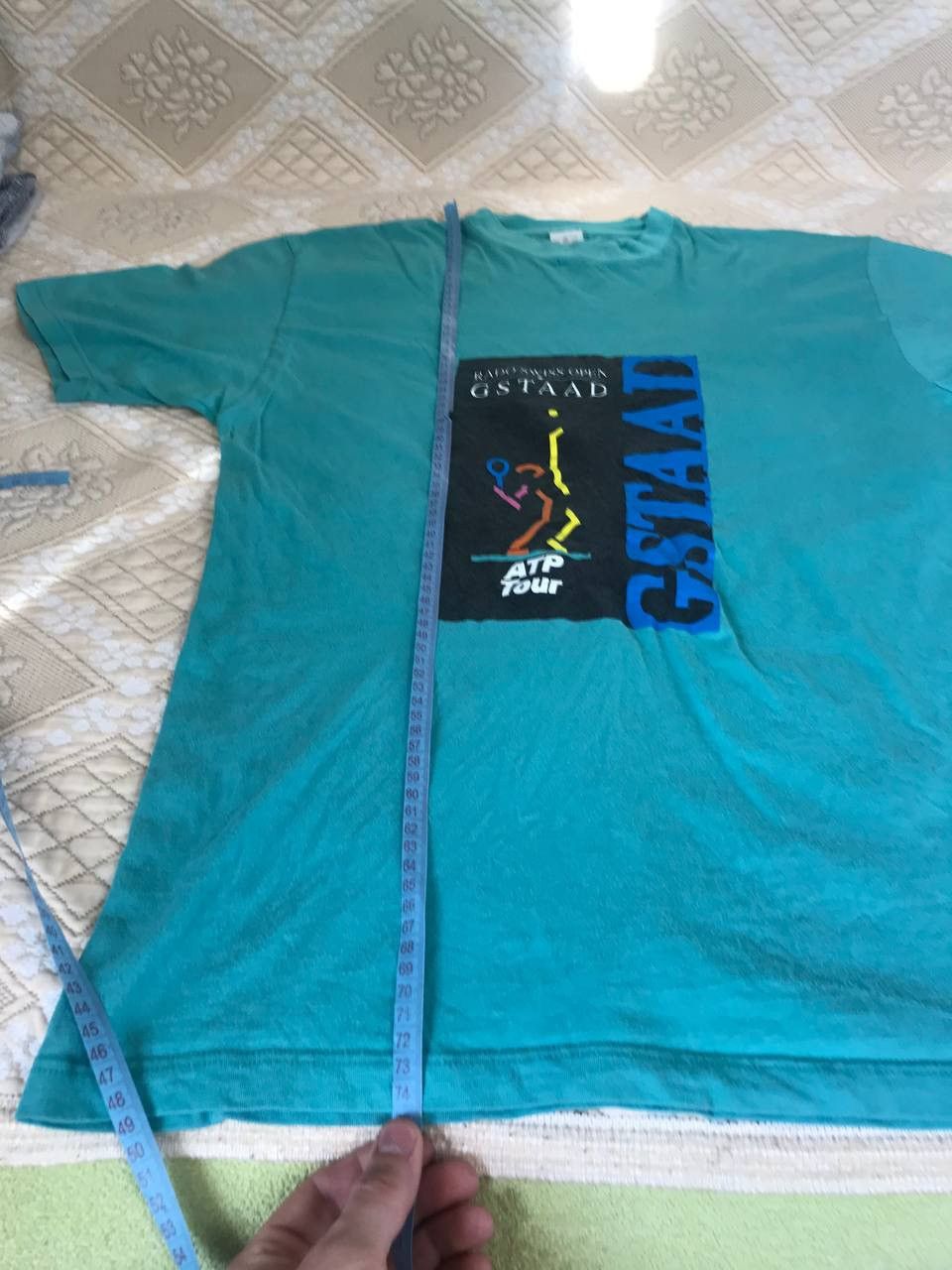 Vintage 🔥 90s Adidas ATP Tour Vintage T Shirt Blue Rare Size US XL / EU 56 / 4 - 9 Thumbnail