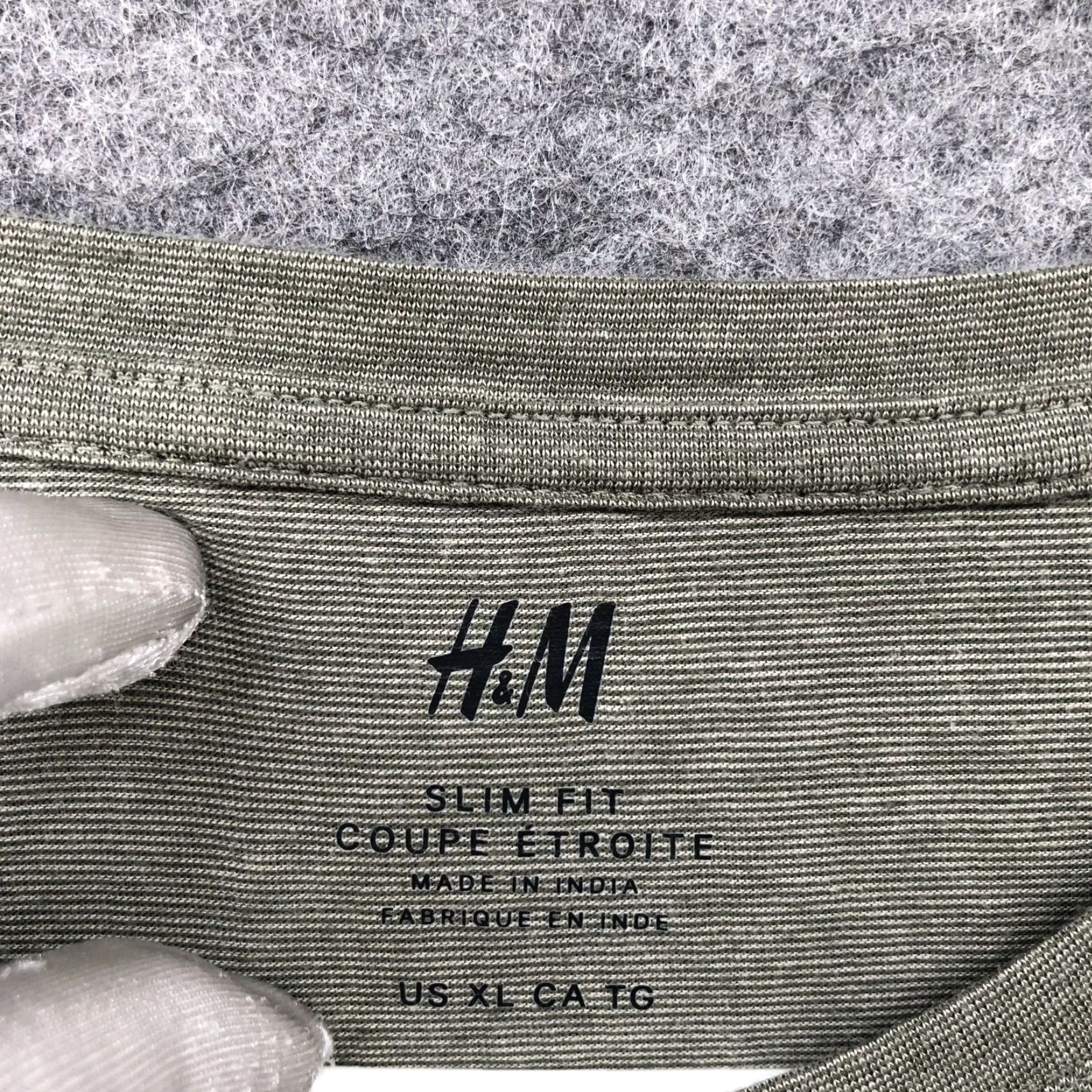 H&M H&M Slim Fit Long Sleeve T Shirt Mens XL Olive Green Crewneck Stretch Shirt Mens XL Green Crew Neck Cotton Blend Knit Slim Size US XL / EU 56 / 4 - 5 Thumbnail