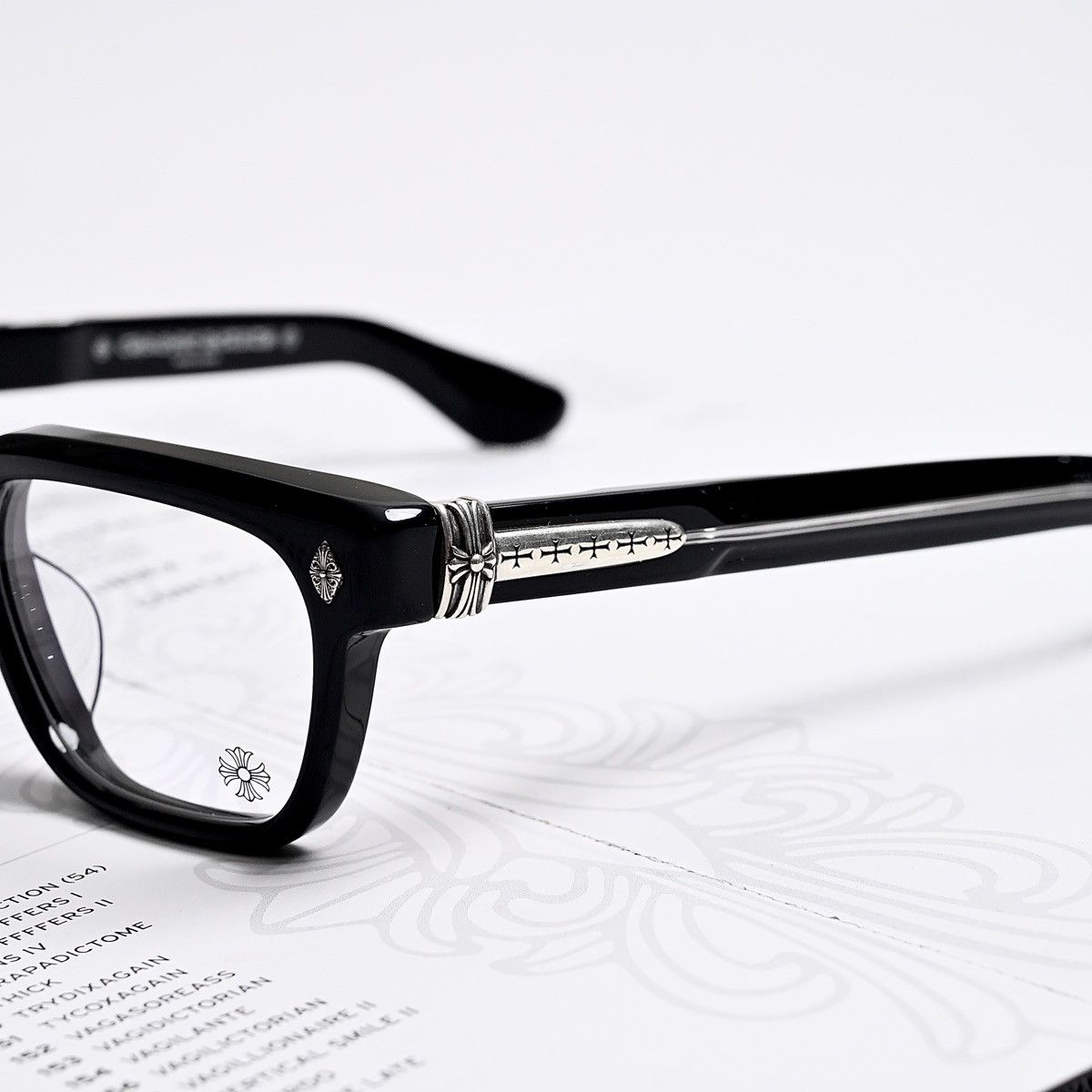 Chrome Hearts CHROME HEARTS PEN 15 BLACK GLASSES Size ONE SIZE - 3 Thumbnail