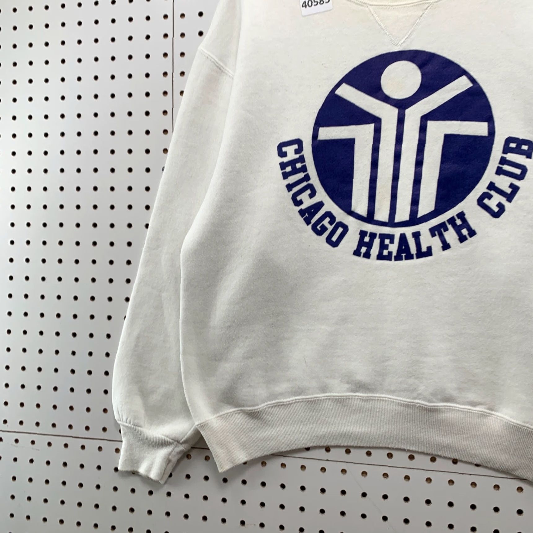 Russell Athletic VINTAGE Chicago Health Club Crewneck Sweatshirt Mens Large White USA 90s Size US L / EU 52-54 / 3 - 5 Thumbnail