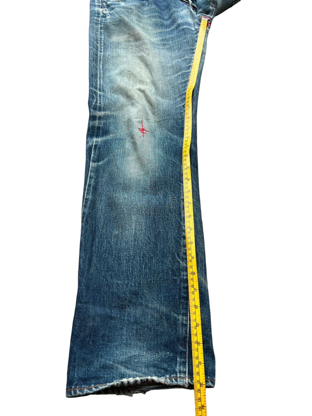 Vintage Hiroshi Kato Selvedge Distressed Sashiko Denim Jeans 32x32 Size US 32 / EU 48 - 20 Thumbnail