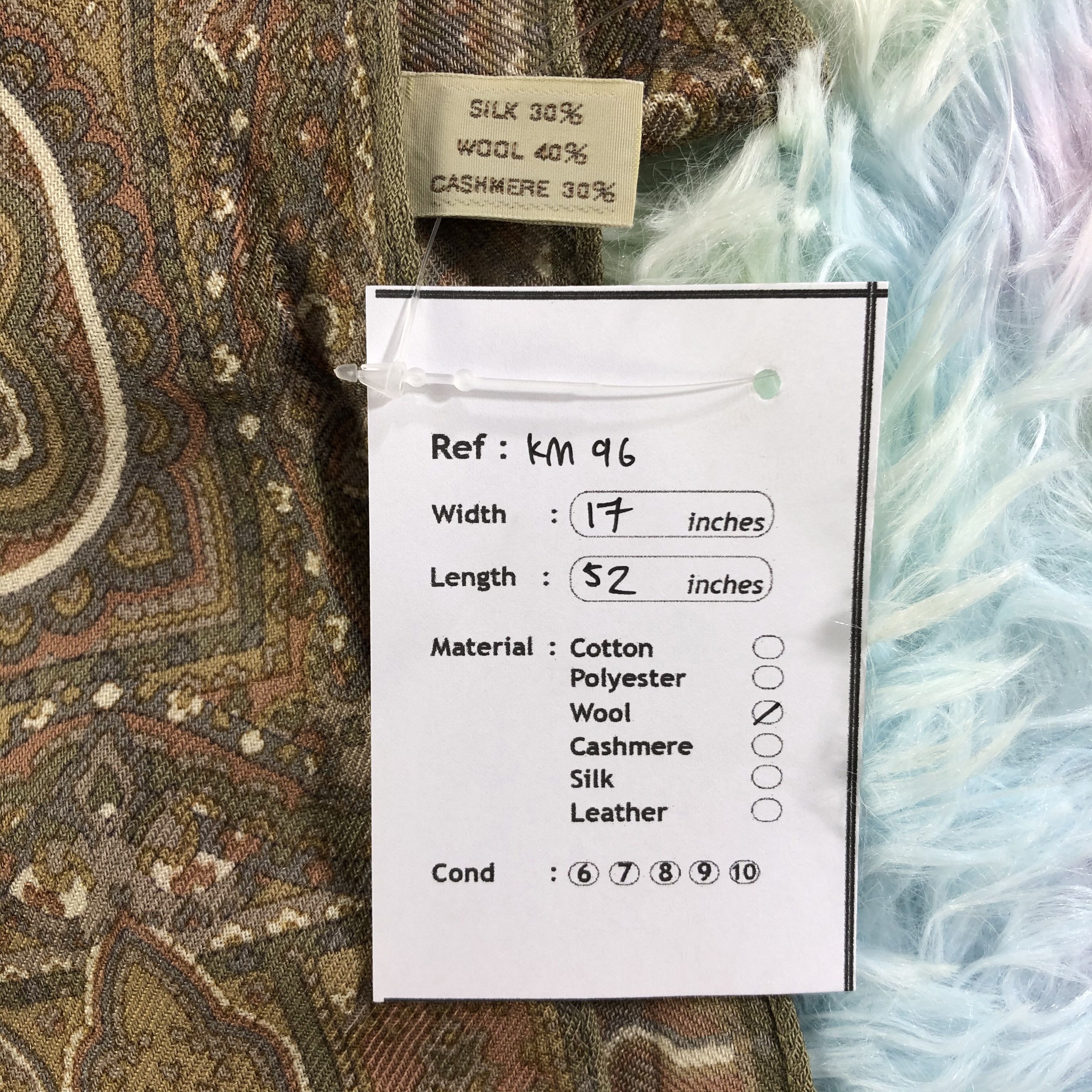 Vintage Scarf / Muffler / Neckwear - KM96 Size ONE SIZE - 6 Thumbnail