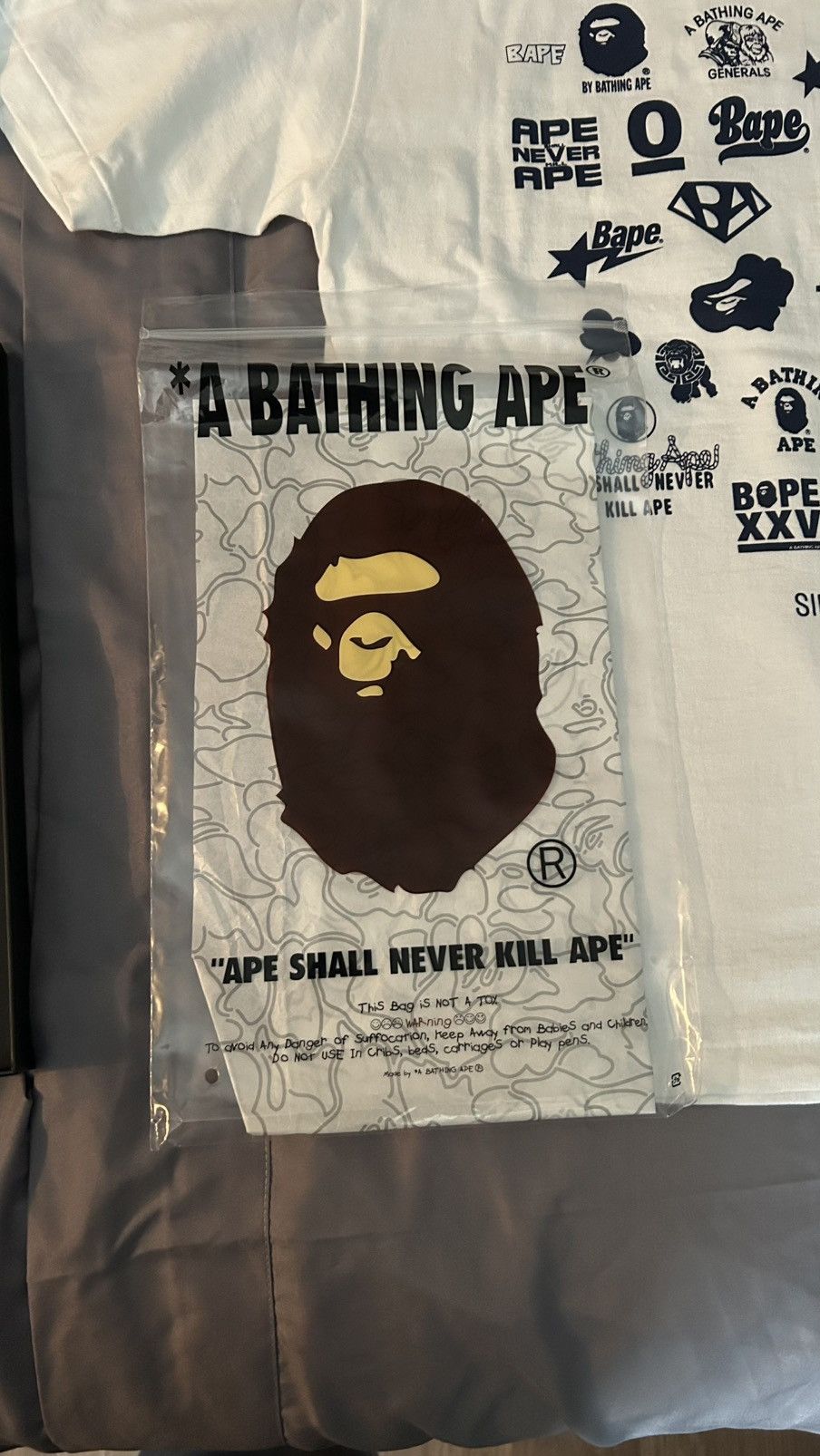 Bape BAPE 30th Anniversary Tee #2 'White/Navy' Size US M / EU 48-50 / 2 - 8 Thumbnail