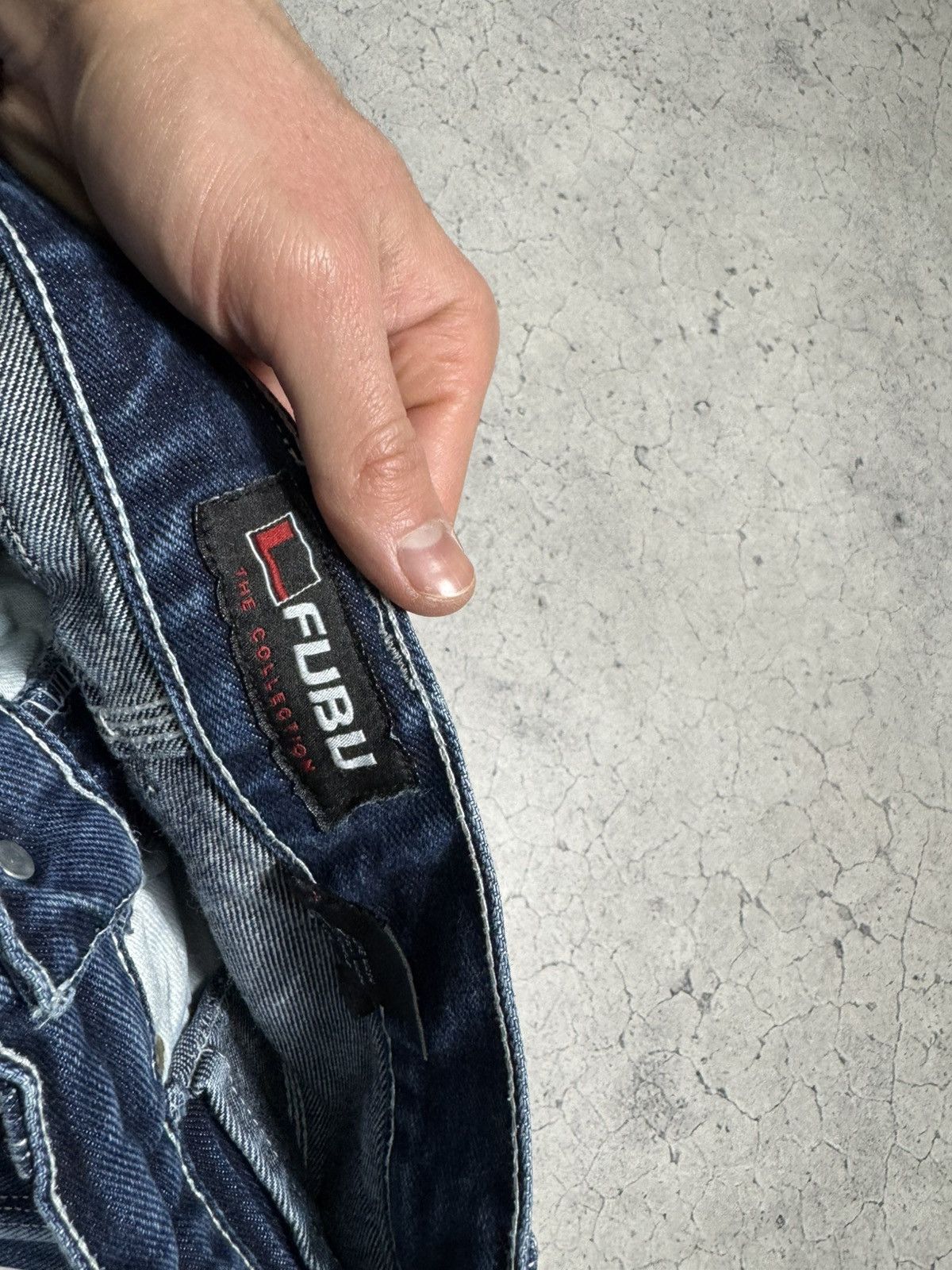 Fubu Vintage Fubu Cargo Rap Baggy Jeans Denim Hype Size US 28 / EU 44 - 6 Thumbnail