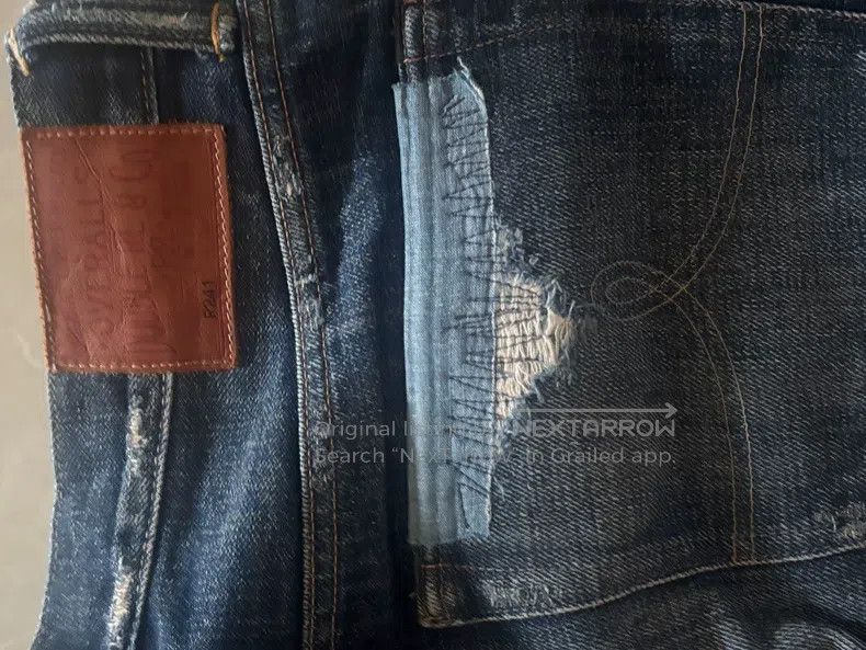 RRL Ralph Lauren RRL Ralph Lauren 24ss Knife Cut Cow King Patch Jeans Size US 32 / EU 48 - 2 Thumbnail