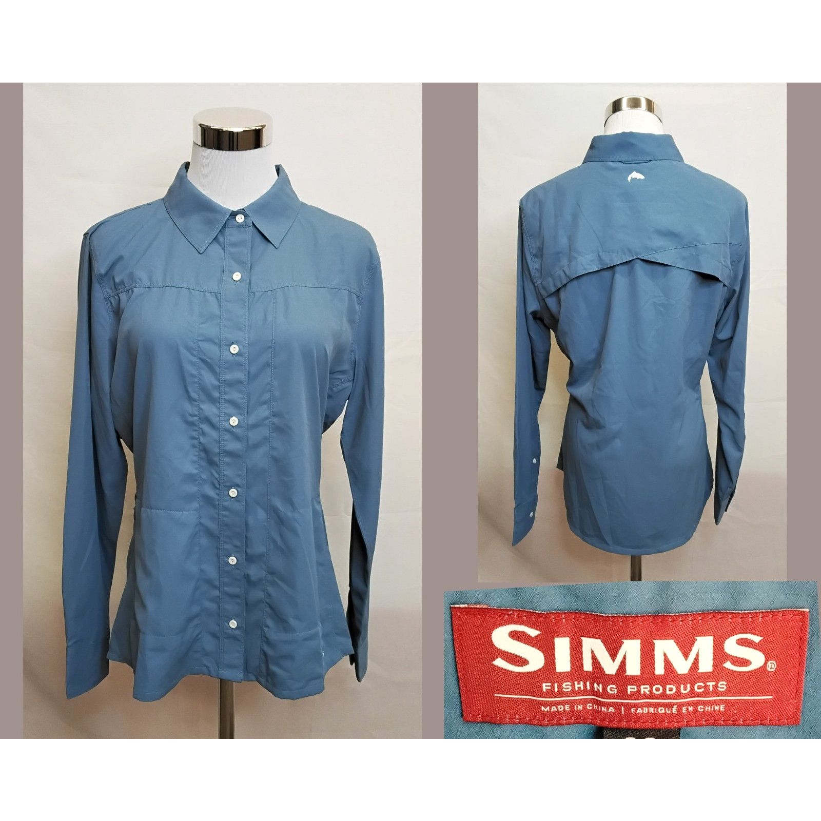 Simms Simms Fishing Isle Shirt Women's M Sky Blue Button Up NWT Size M / US 6-8 / IT 42-44 - 1 Thumbnail