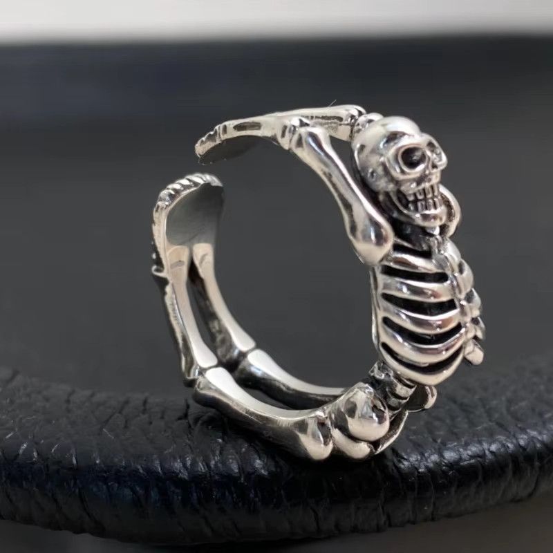 Jewelry Skull Skeleton Cuff Rings Size ONE SIZE - 4 Thumbnail