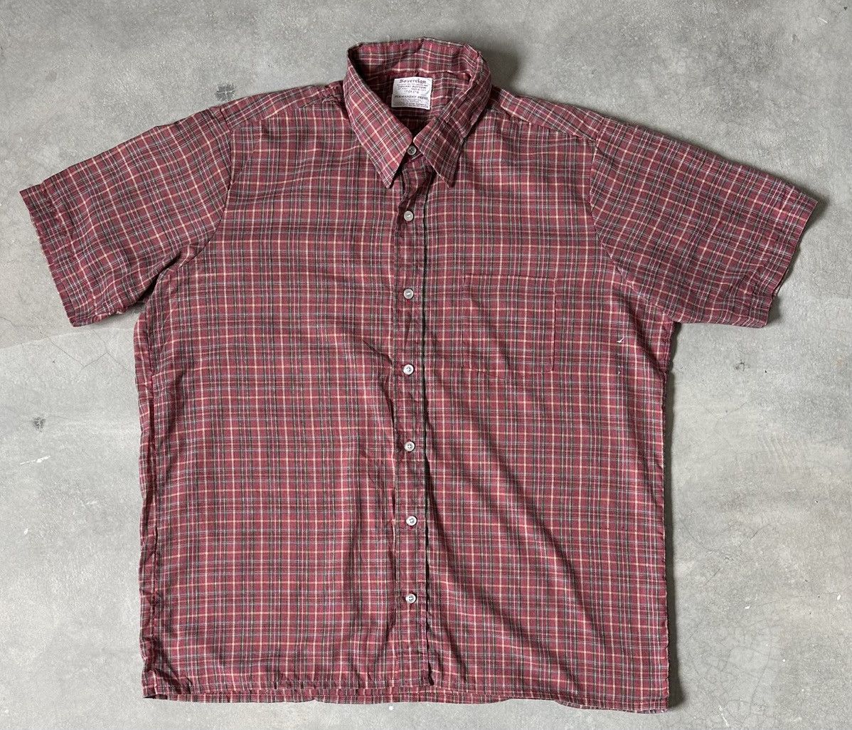 Sovereign Code VINTAGE SOVEREIGN CHECKERED MADE IN USA 70S SHIRT Size US XL / EU 56 / 4 - 1 Thumbnail