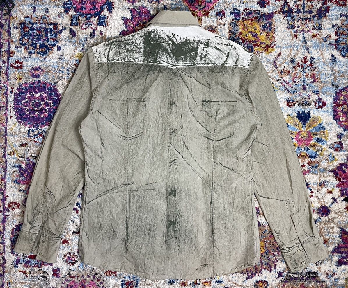 Vintage N.K.W. Italia Hippies Painted Flower 55 Safari Boho Shirts Size US XL / EU 56 / 4 - 2 Thumbnail