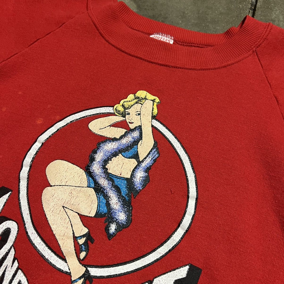 Vintage Vintage 42nd St Musical Crewneck Sweatshirt Raglan 80s USA Size US S / EU 44-46 / 1 - 6 Thumbnail