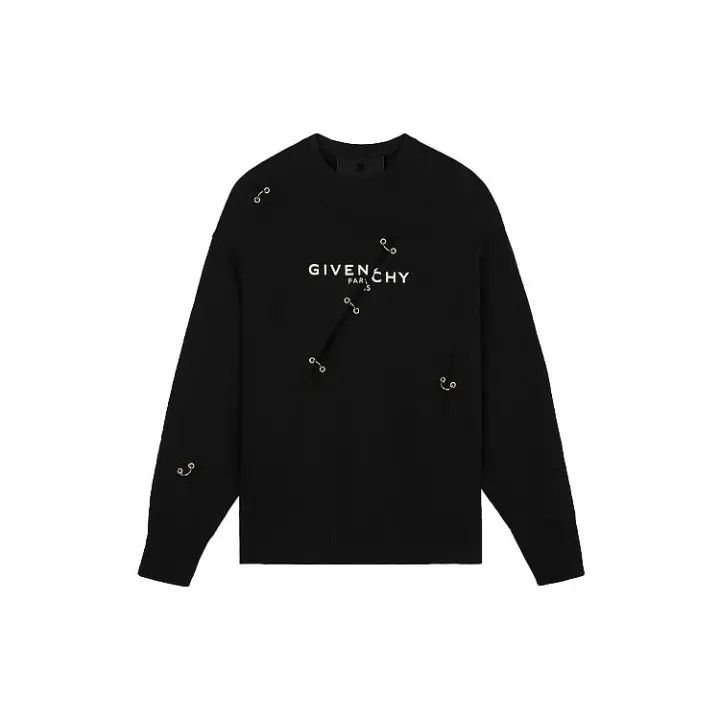 Givenchy Givenchy SS21 Black Long Sleeve Sweatshirt Size US L / EU 52-54 / 3 - 1 Thumbnail