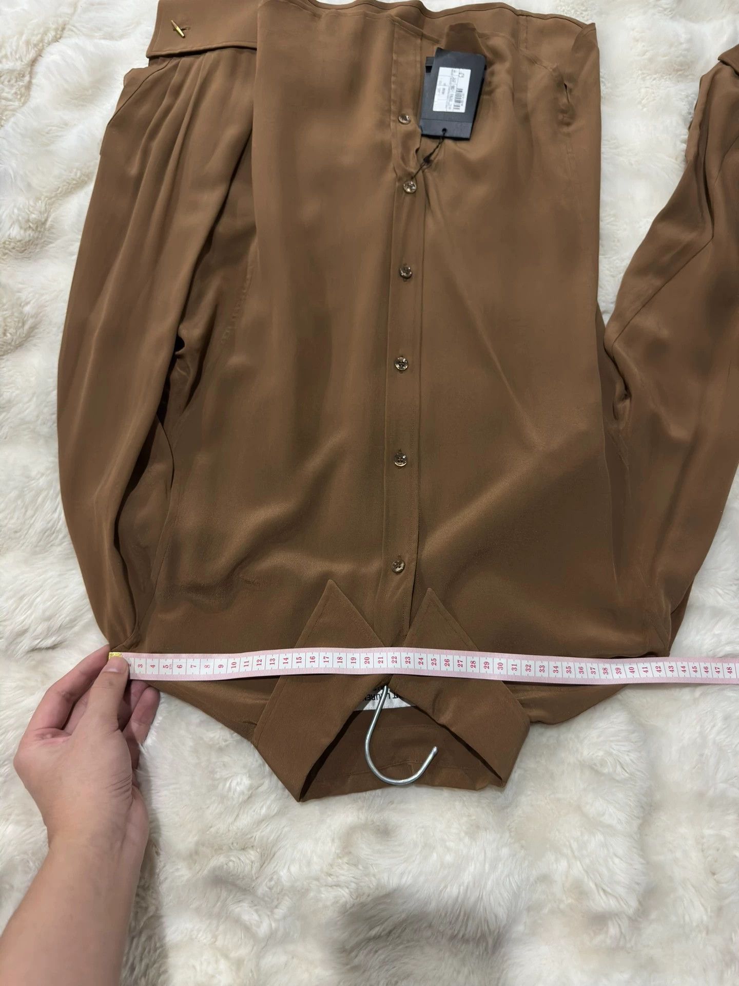 Saint Laurent Paris Saint Laurent's new show caramel shirt Size US M / EU 48-50 / 2 - 4 Thumbnail