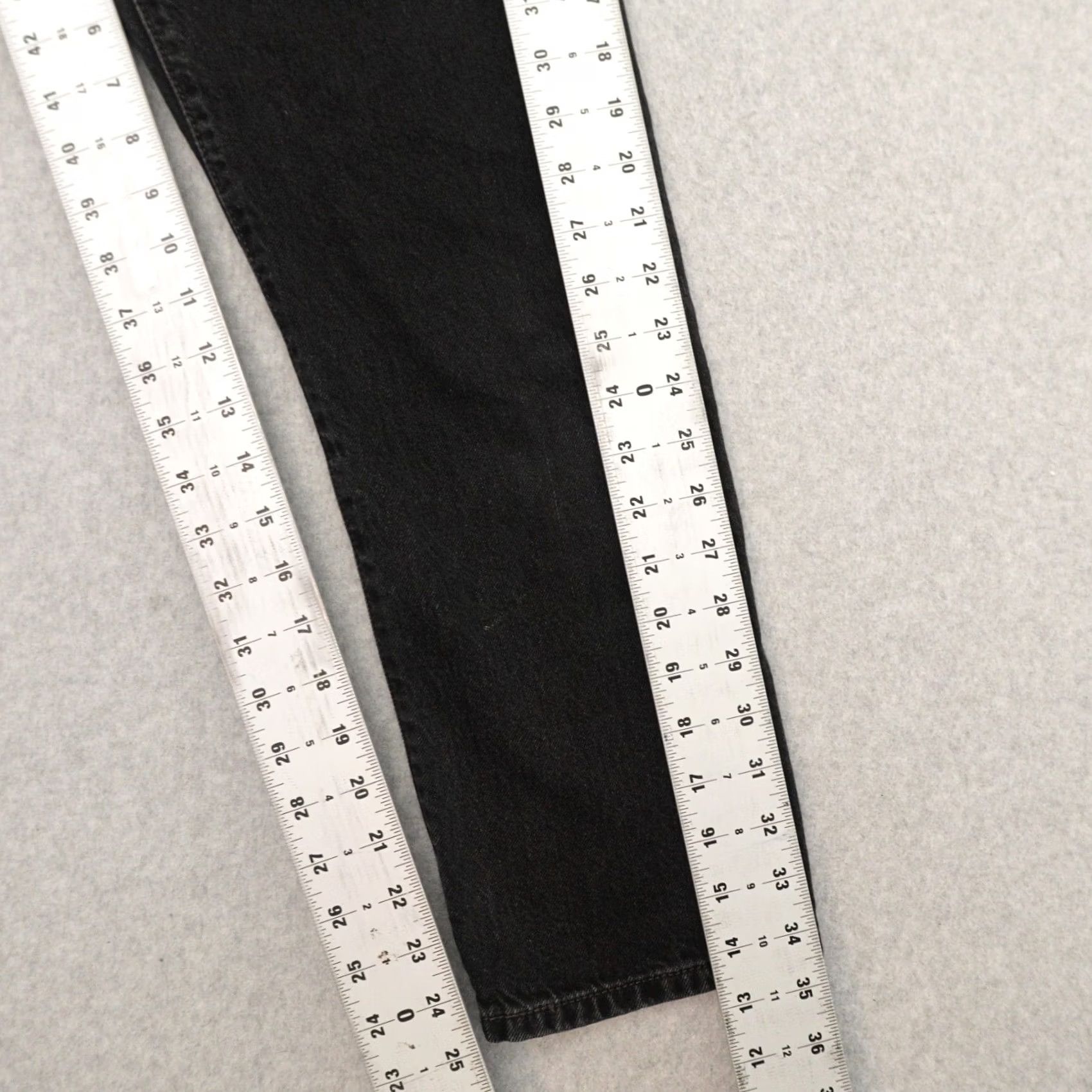 Levi's Levi's 501 Jeans Womens 24 (24X25) Black Cotton Denim Straight 90s Vintage Brand Size 24 Womens Jeans Jeans Size 42" / US 20 - 7 Thumbnail