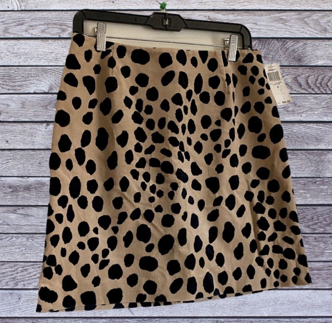 I.N.C INC INTERNATIONAL SUEDE ANIMAL PRINT MINI SKIRT Size 30" / US 8 / IT 44 - 3 Thumbnail