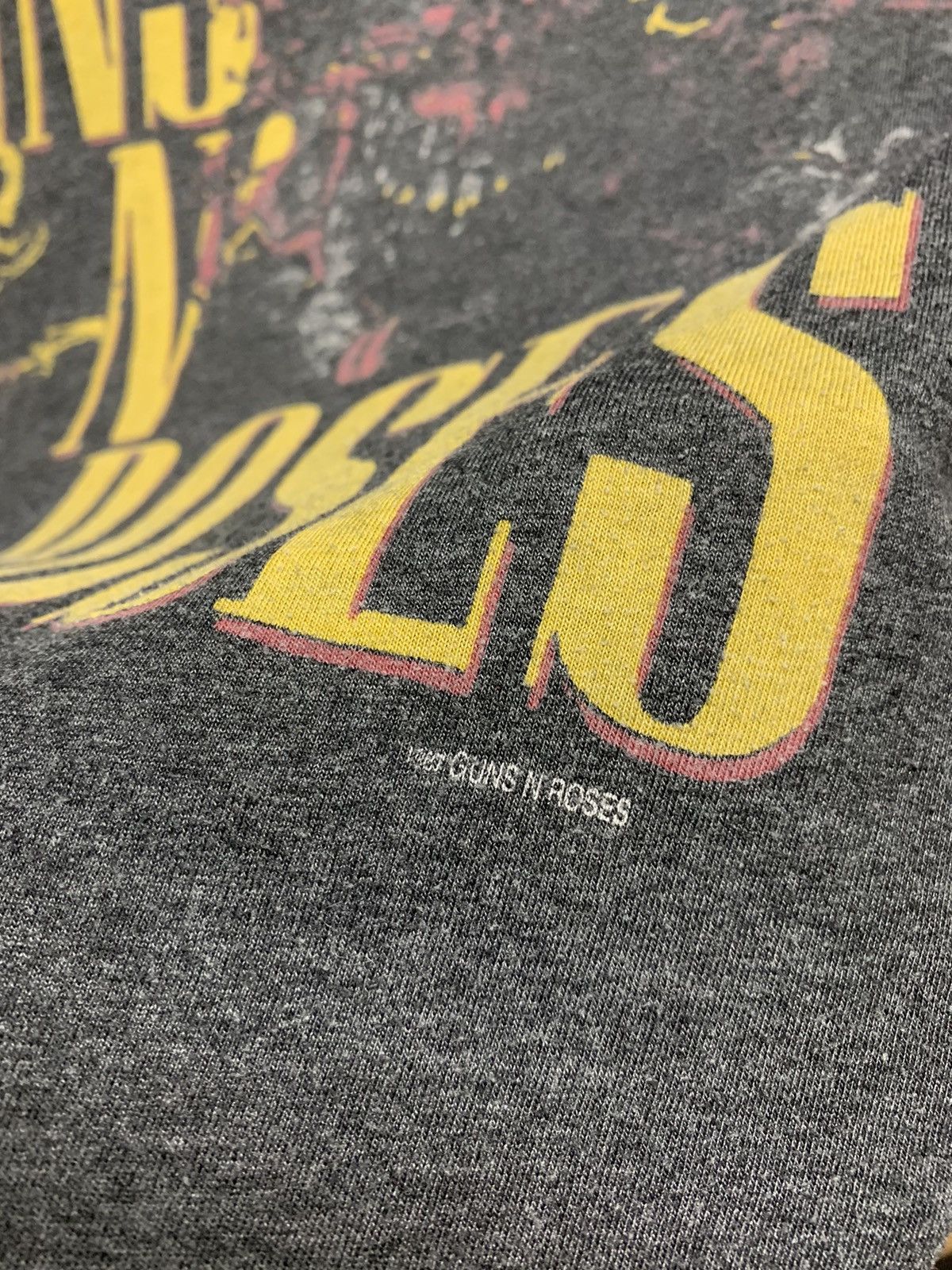 Band Tees Guns N Roses vintage 1987 t-shirt M-L was here band rock Size US M / EU 48-50 / 2 - 4 Thumbnail